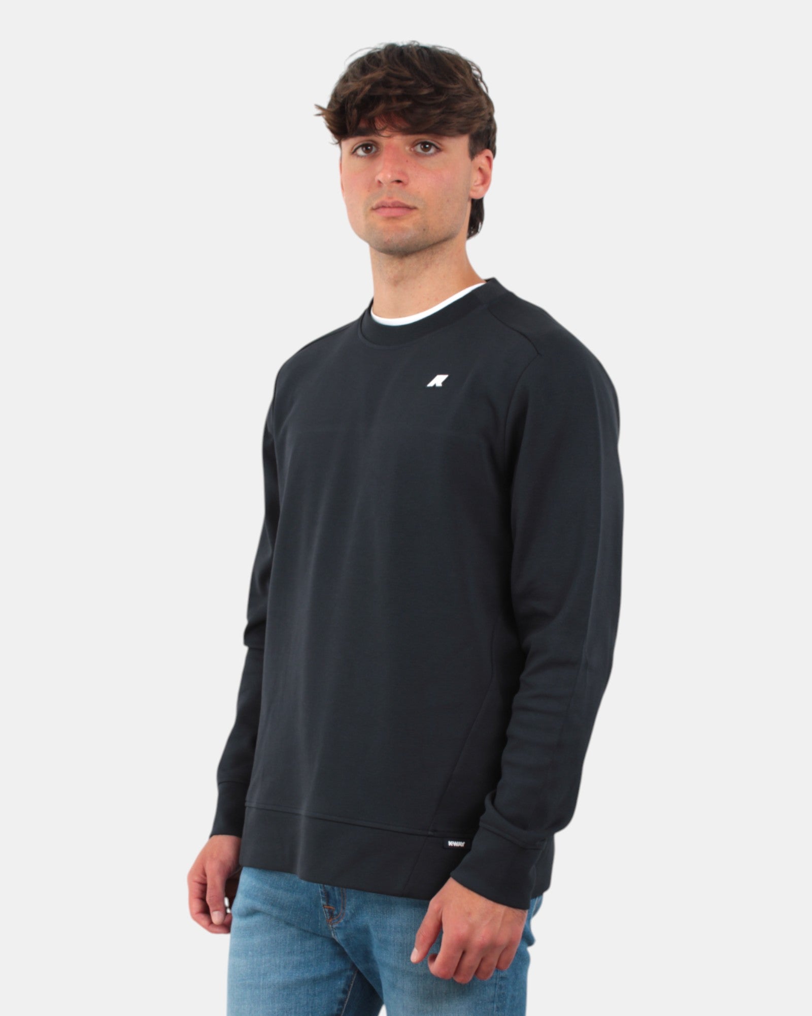 FELPE A GIROCOLLO Blu K Way