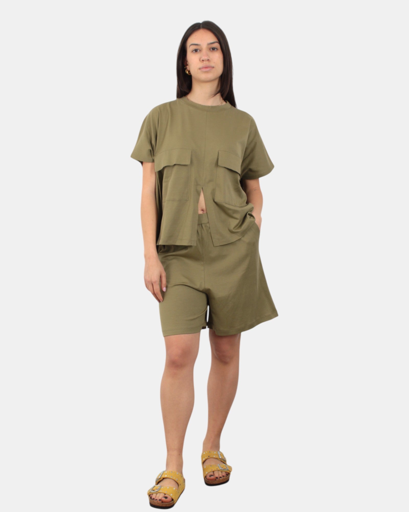 PANTALONI Verde Jei-o