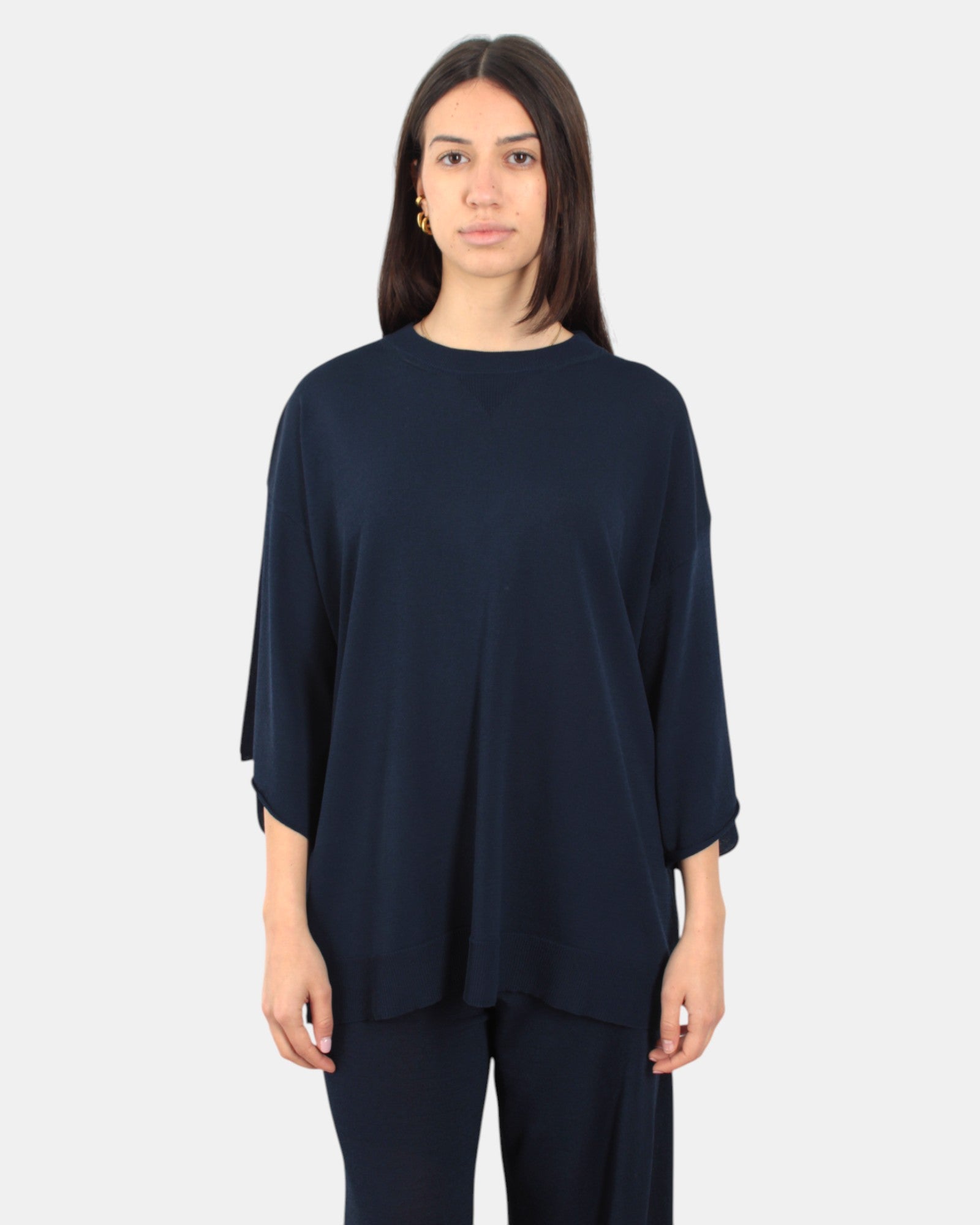 MAGLIE A GIROCOLLO Blu Jei-o