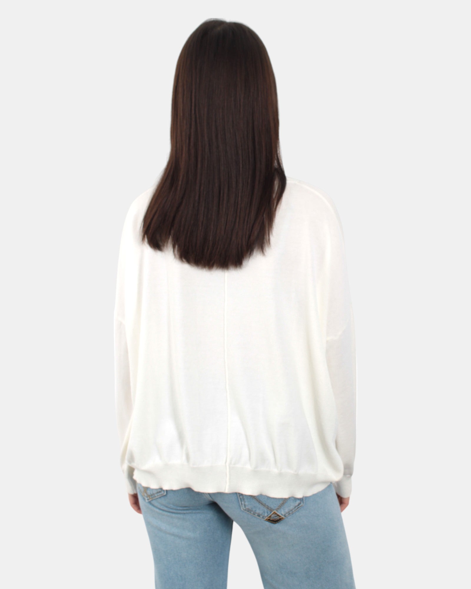 MAGLIE A GIROCOLLO Bianco Jei-o