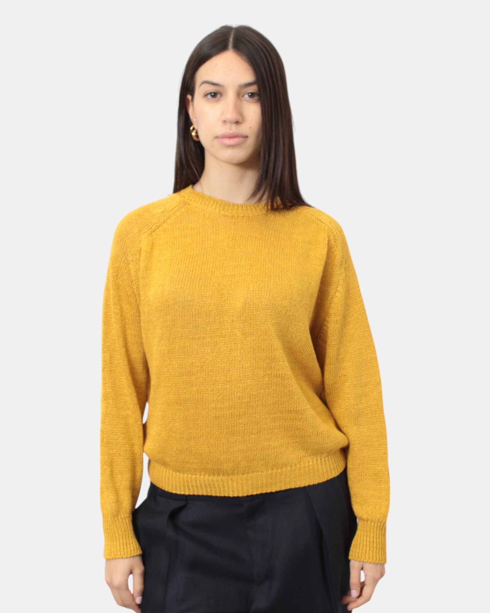 MAGLIE A GIROCOLLO Giallo Daniele Fiesoli Collezione N_ø1