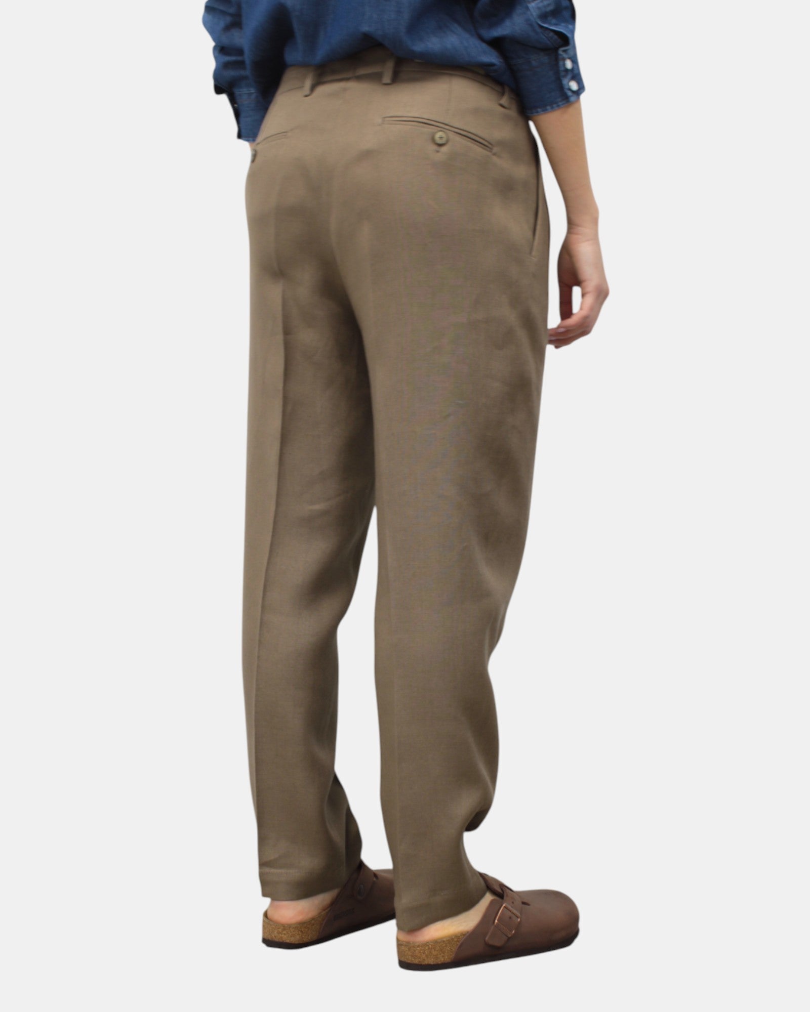 PANTALONI Marrone Briglia