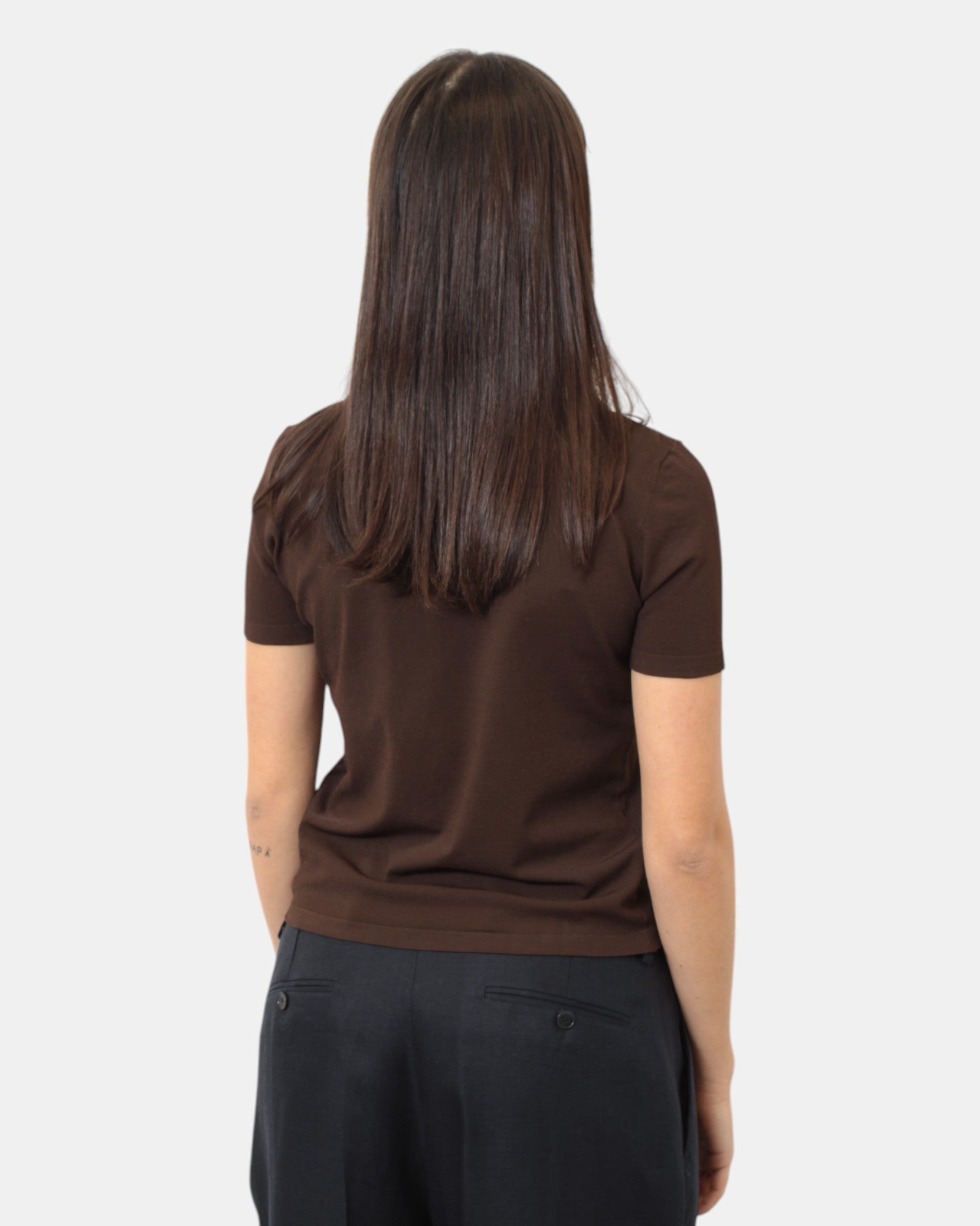 T-SHIRT Marrone Roberto Collina