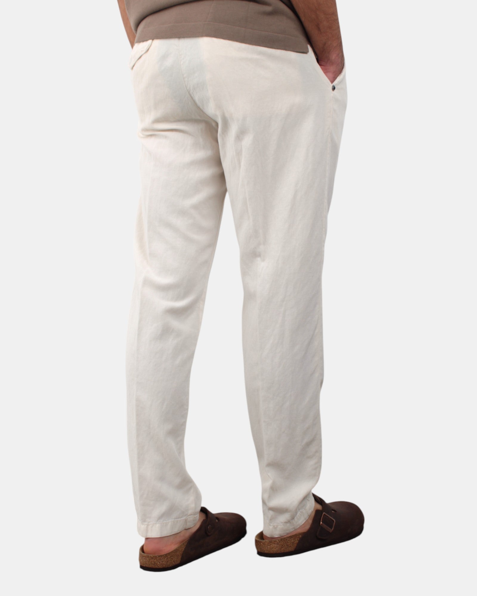 PANTALONI Bianco White Sand