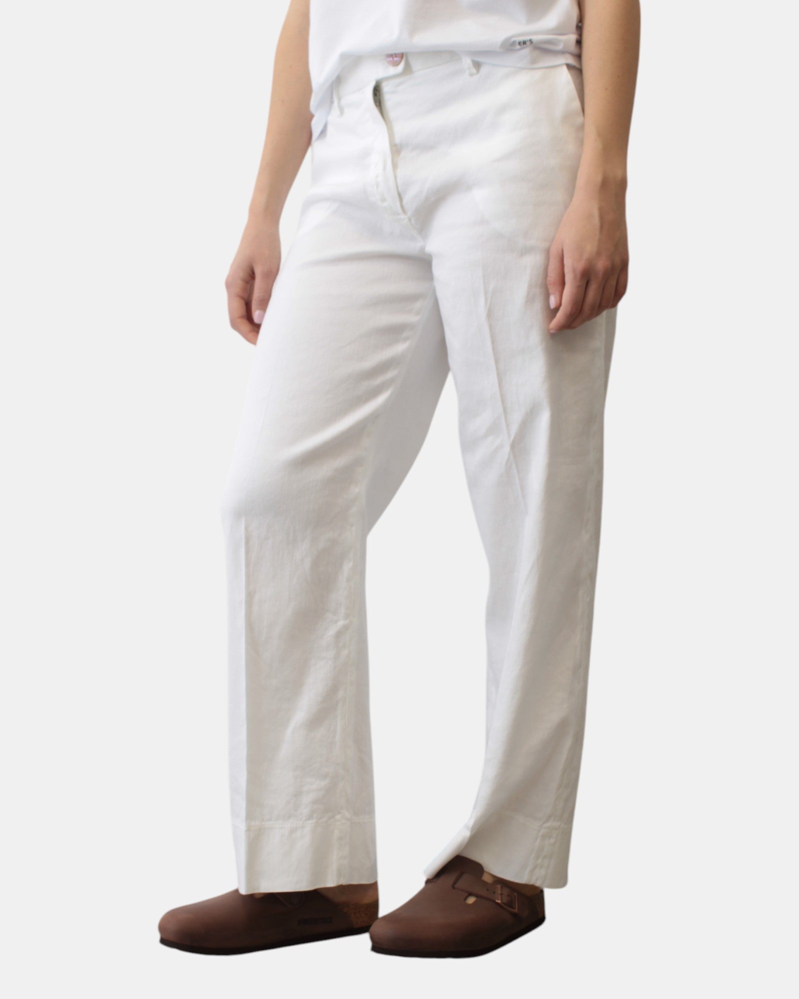 PANTALONI Bianco Re-hash