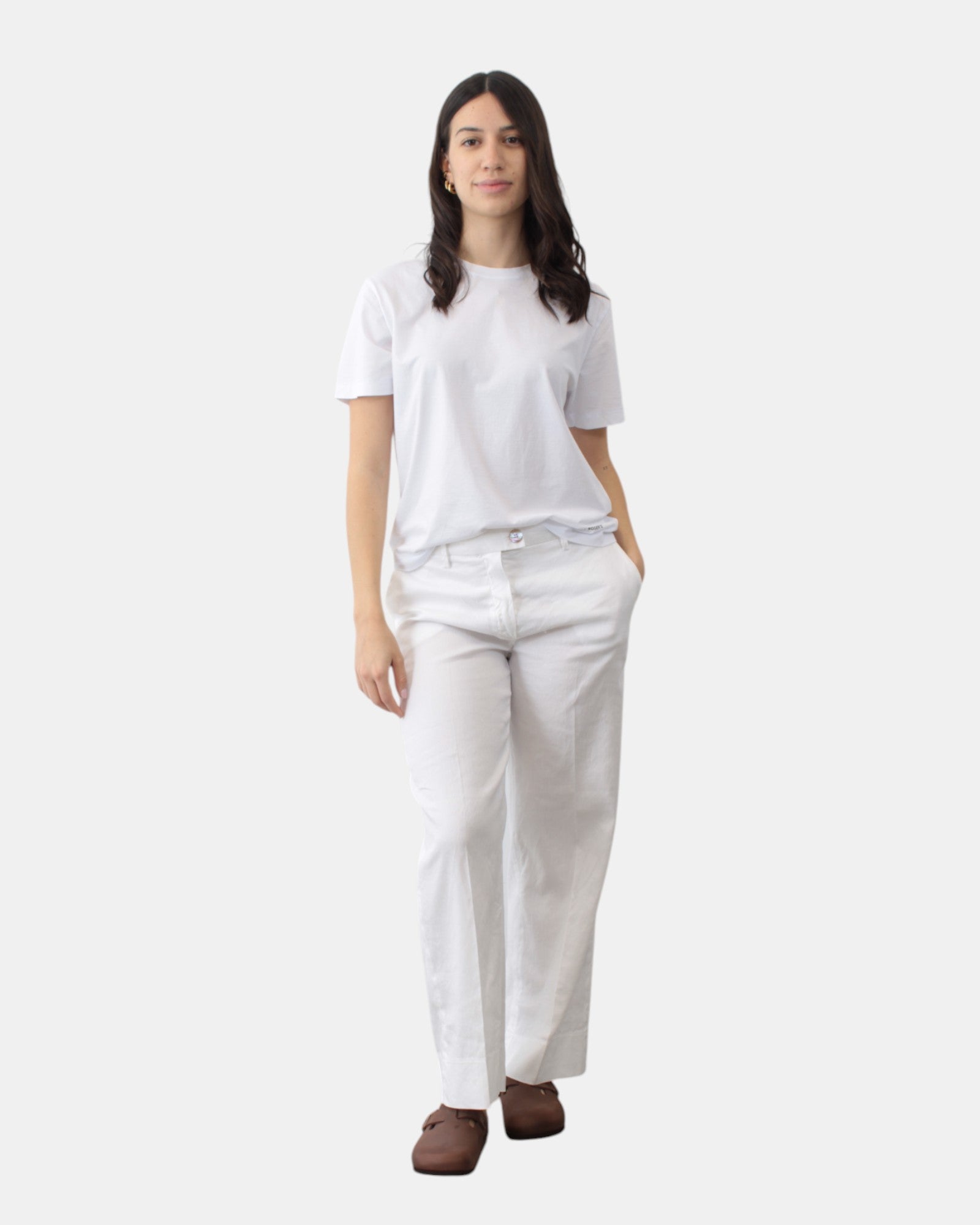 PANTALONI Bianco Re-hash