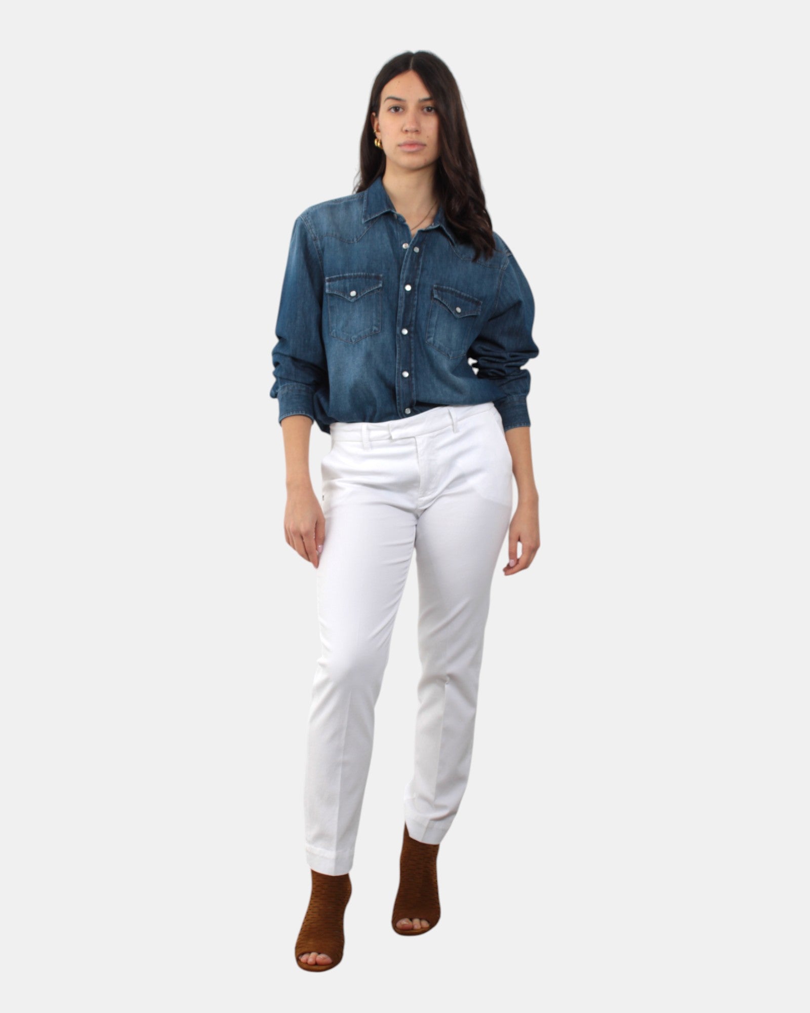 PANTALONI Bianco Re-hash