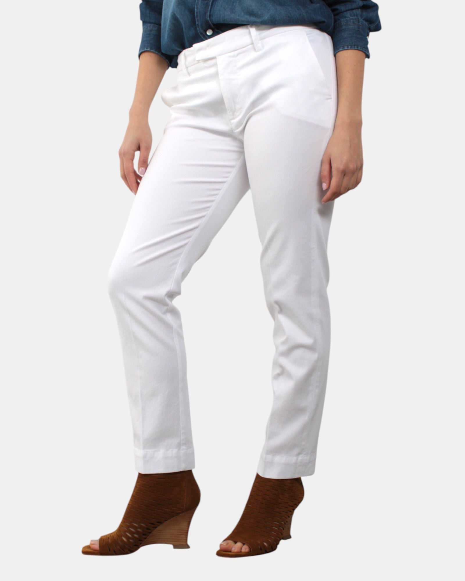 PANTALONI Bianco Re-hash