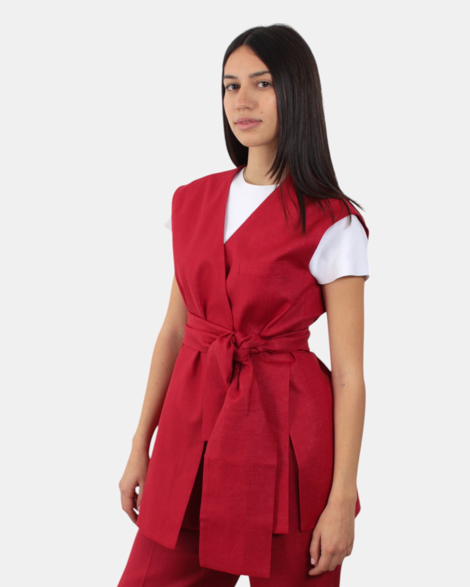 GILET Rosso Liviana Conti