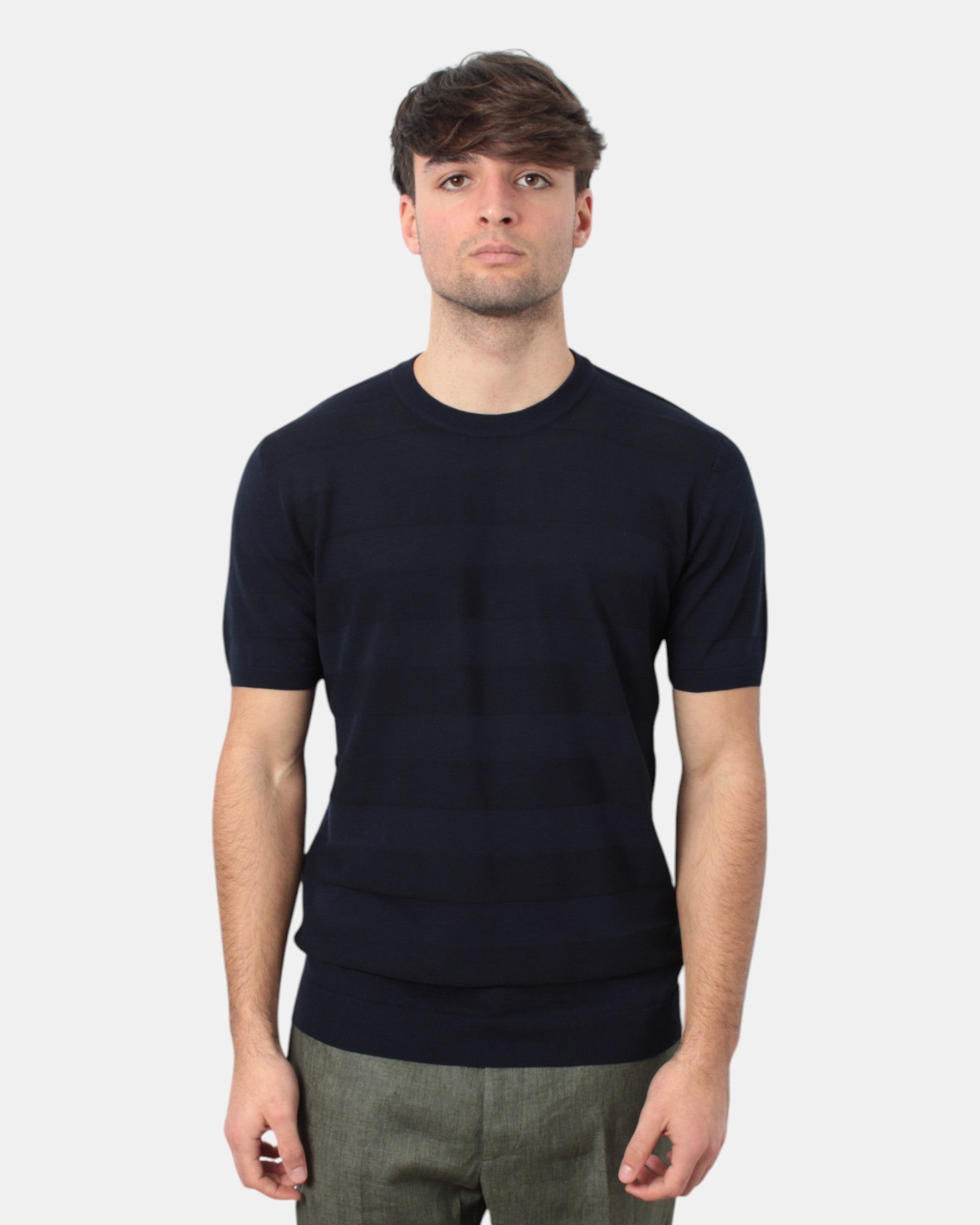 MAGLIE A GIROCOLLO Blu Kangra