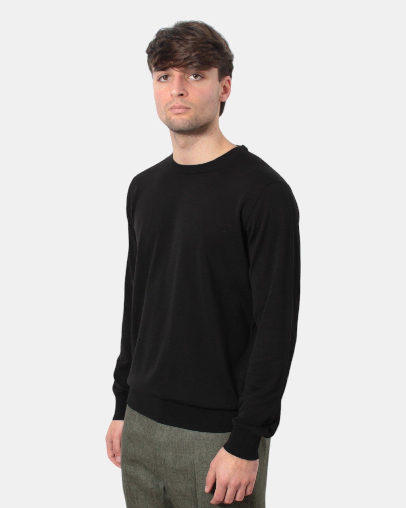 MAGLIE A GIROCOLLO Nero Kangra