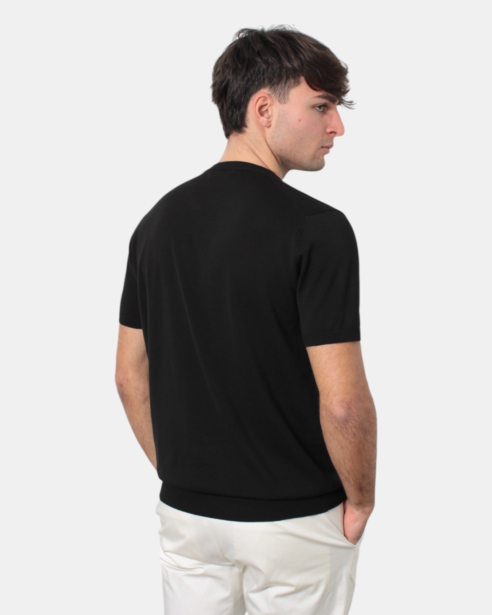 MAGLIE A GIROCOLLO Nero Kangra