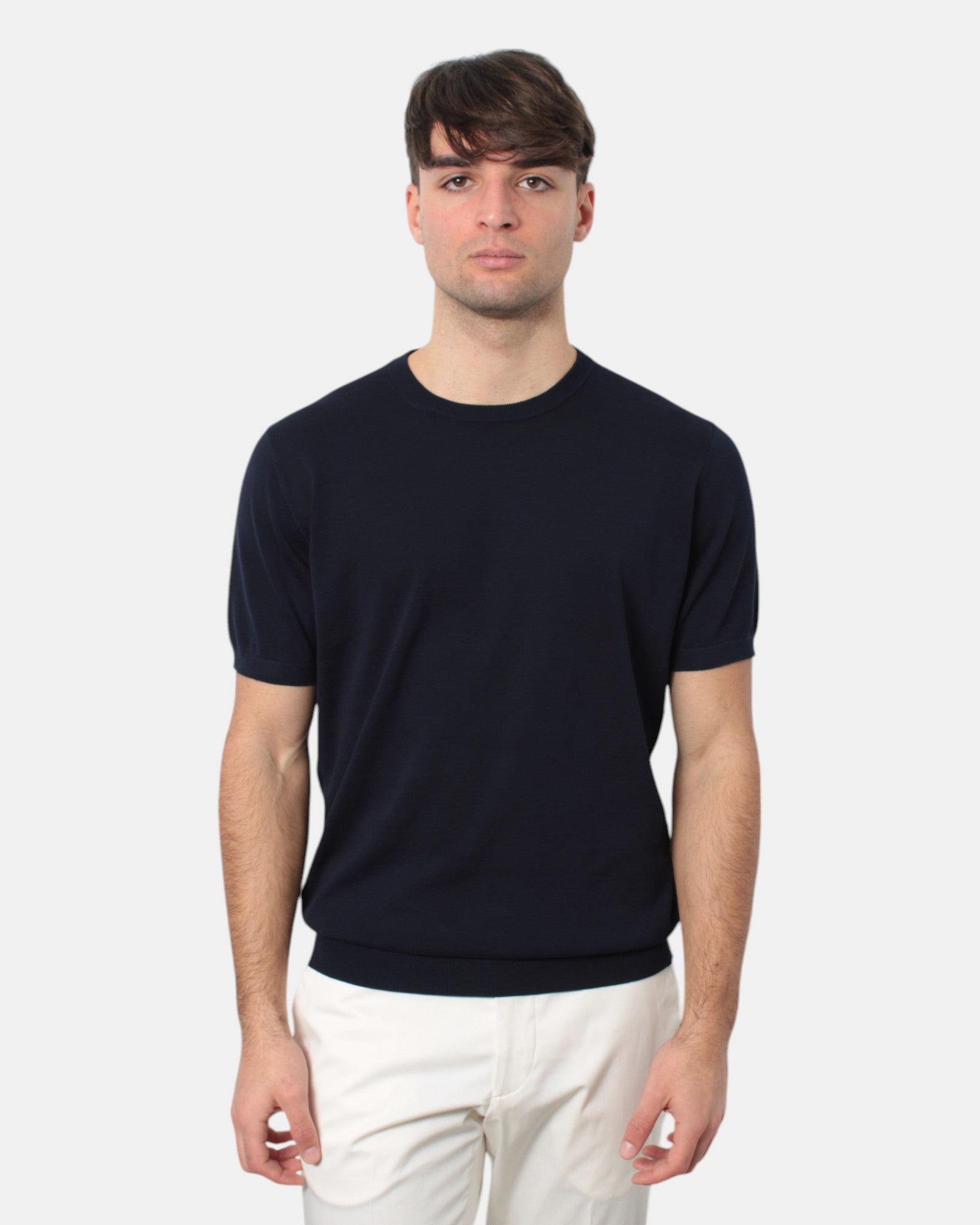 MAGLIE A GIROCOLLO Blu Kangra