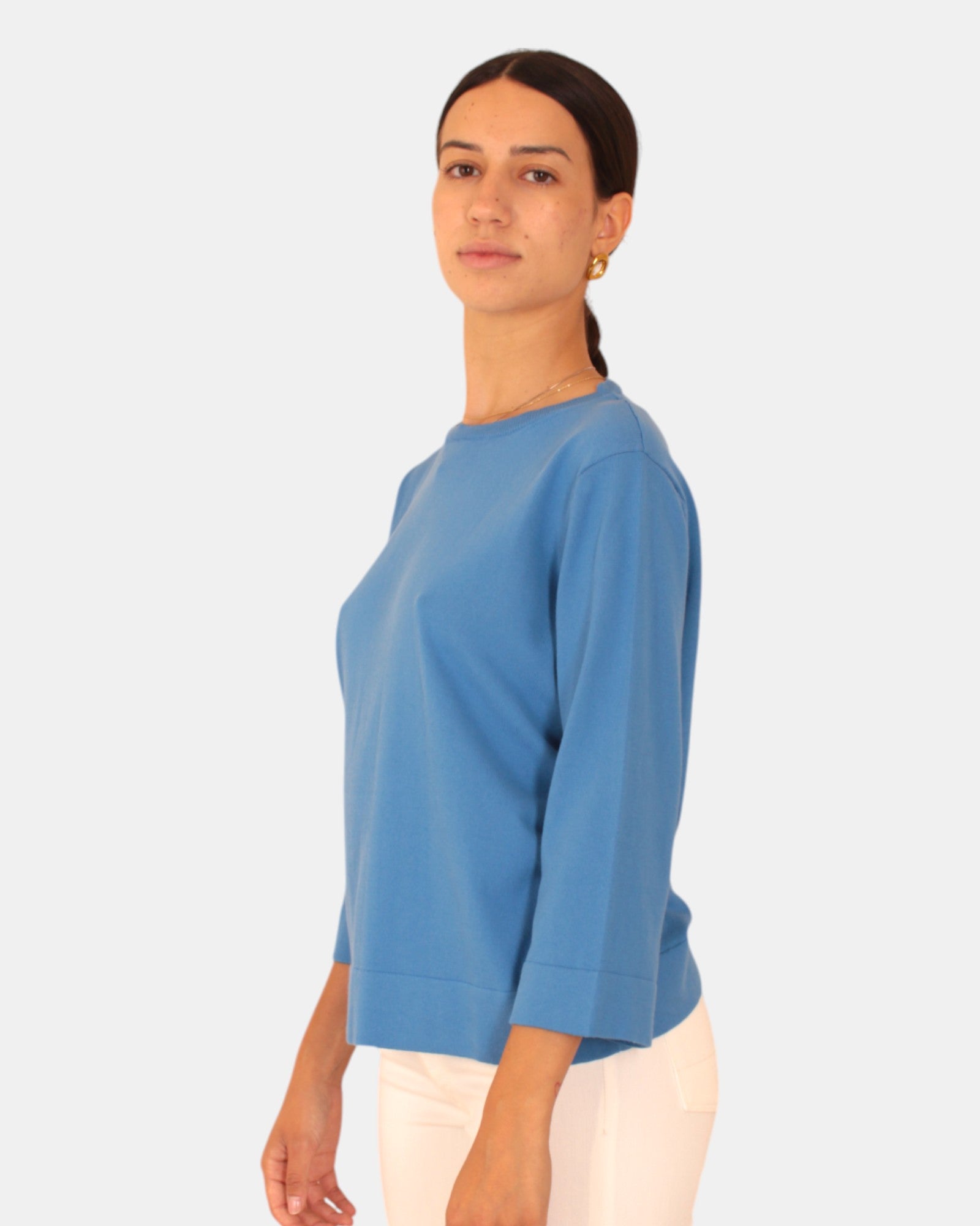 MAGLIE A GIROCOLLO Azzurro Kangra