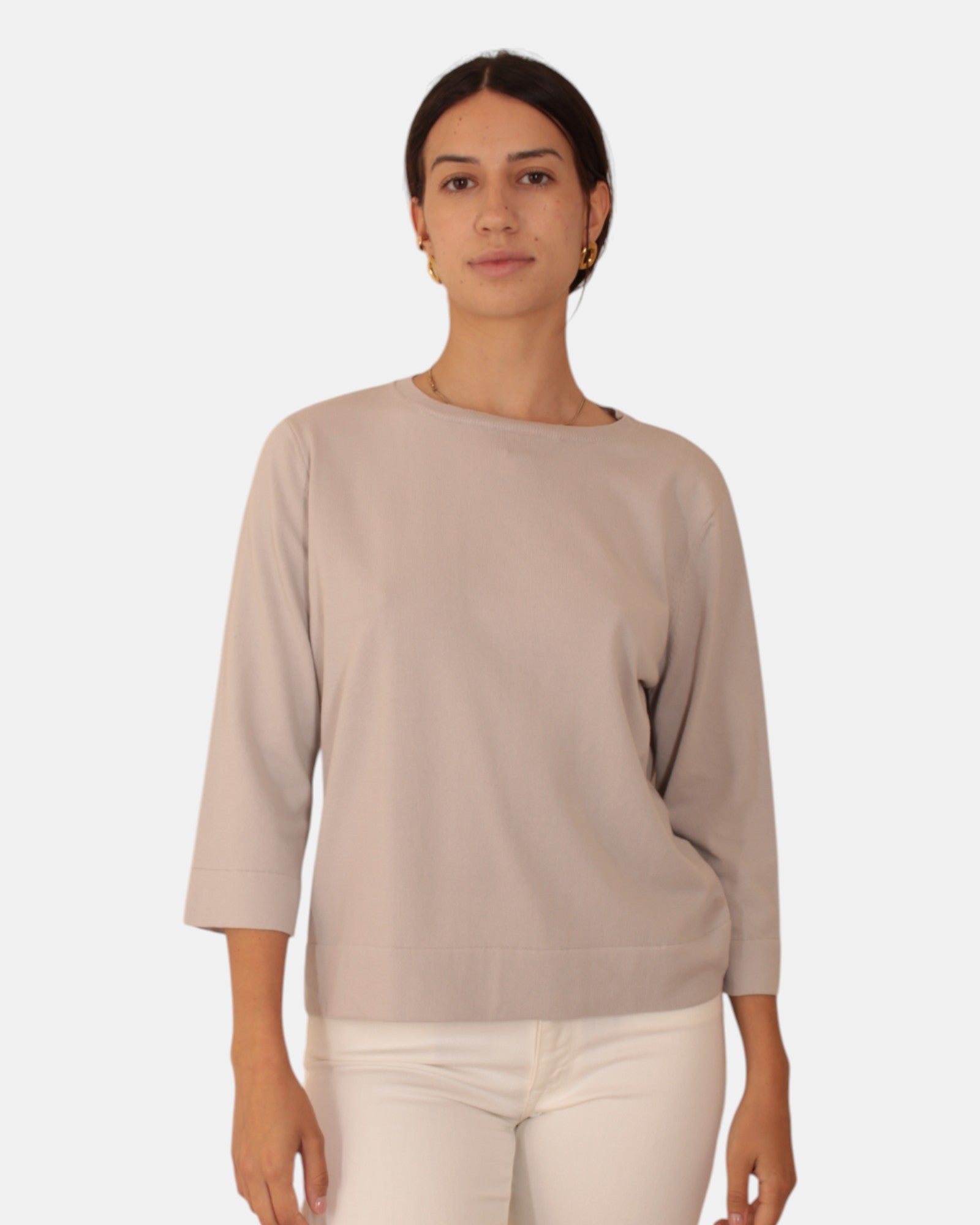 MAGLIE A GIROCOLLO Grigio Kangra