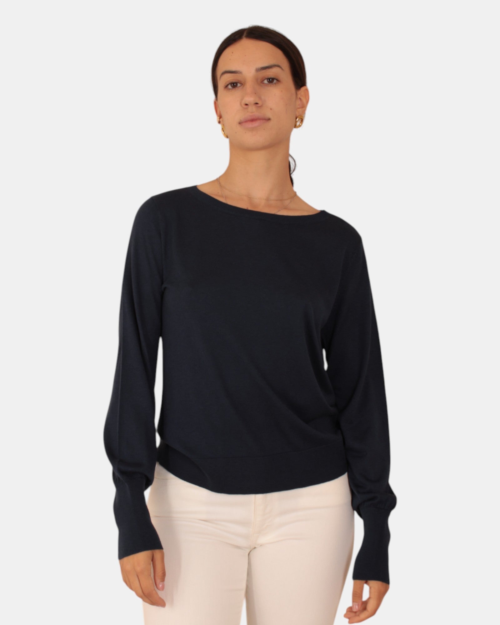 MAGLIE A GIROCOLLO Blu Kangra