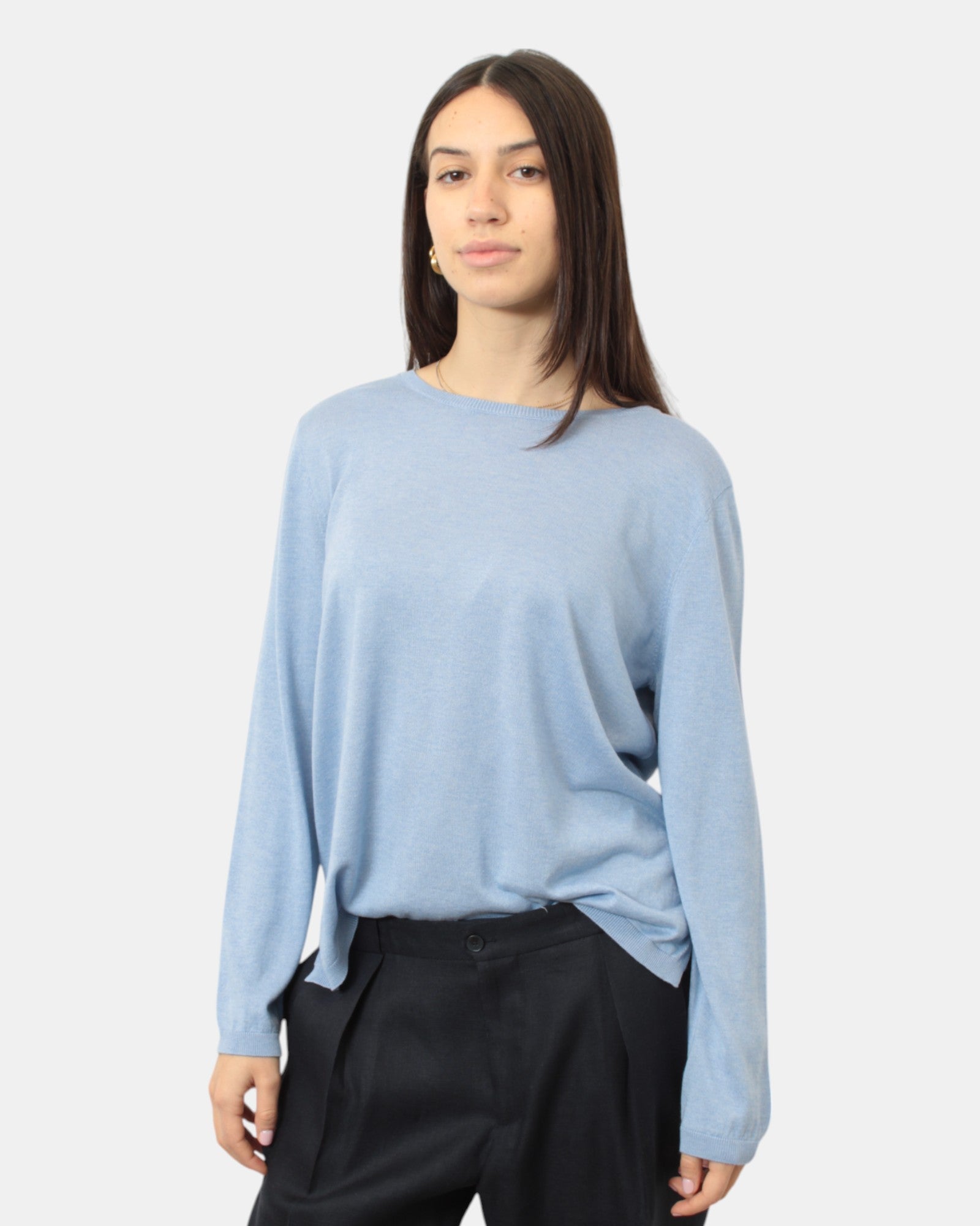 MAGLIE A GIROCOLLO Blu Kangra