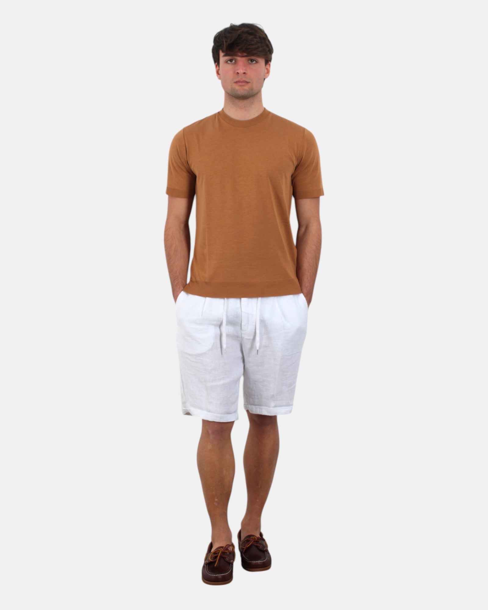 BERMUDA TASCA A FILO Bianco 40 Weft