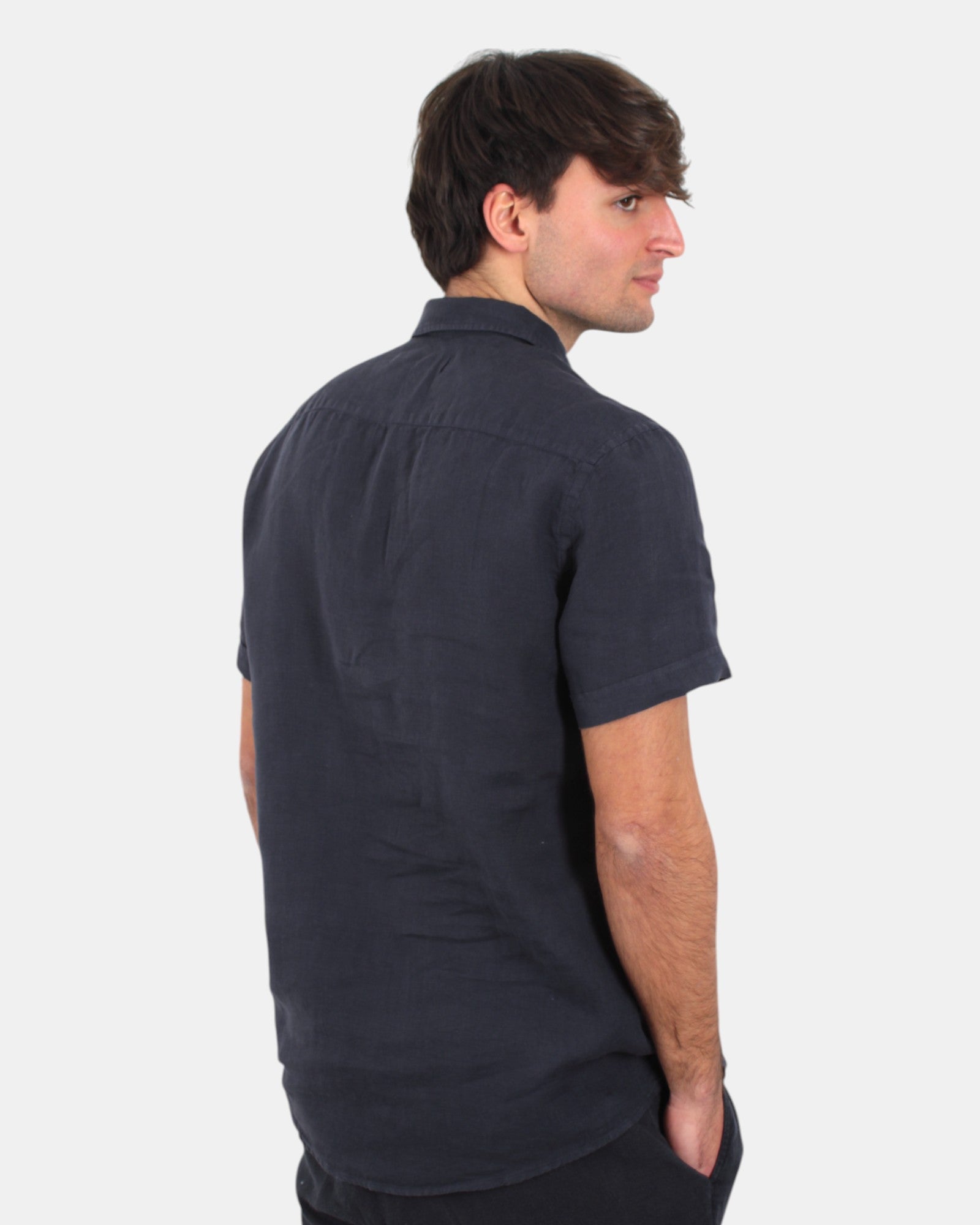 CAMICIE MANICA CORTA Blu 40 Weft