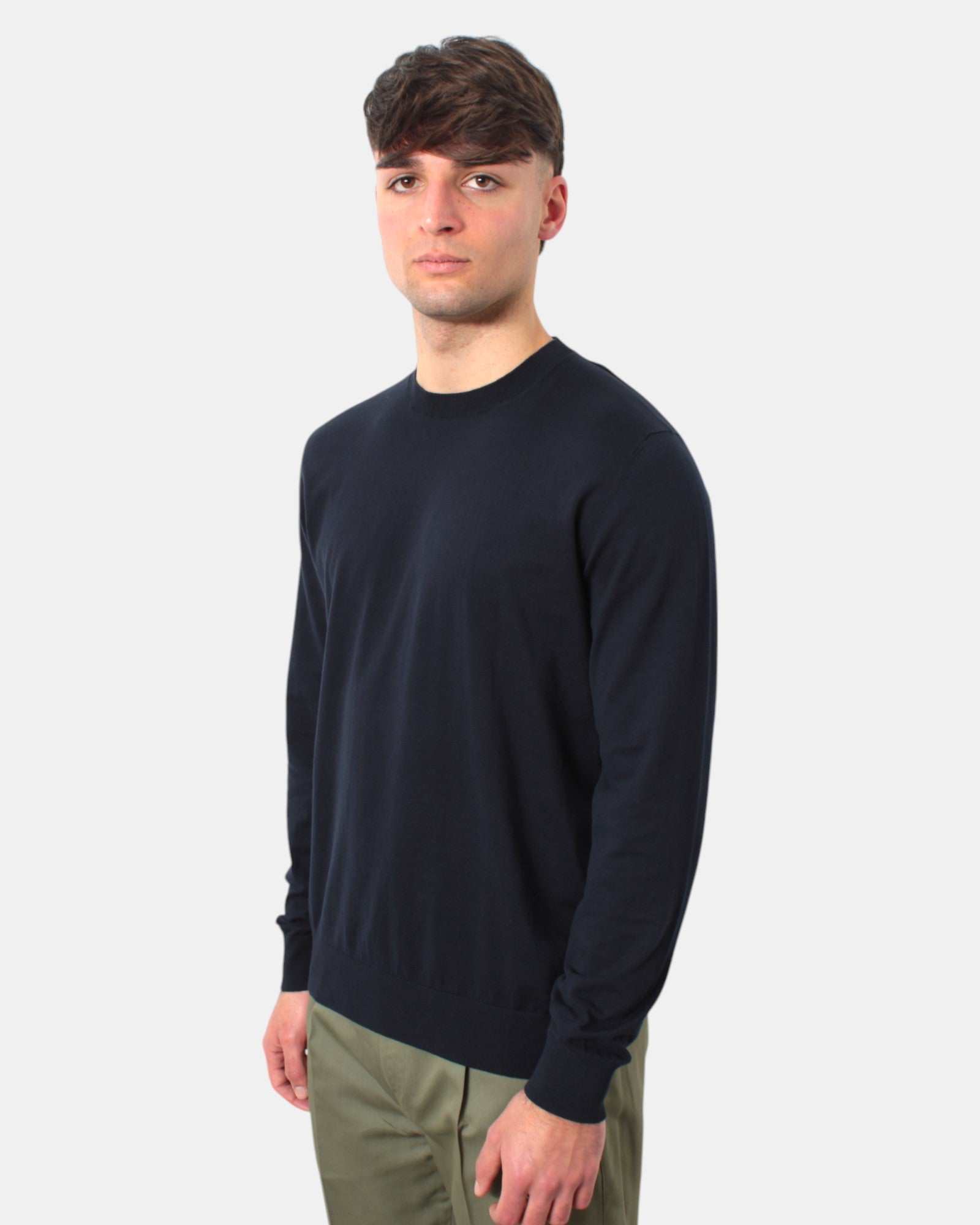 GIROCOLLO MANICA CORTA Blu Paolo Pecora