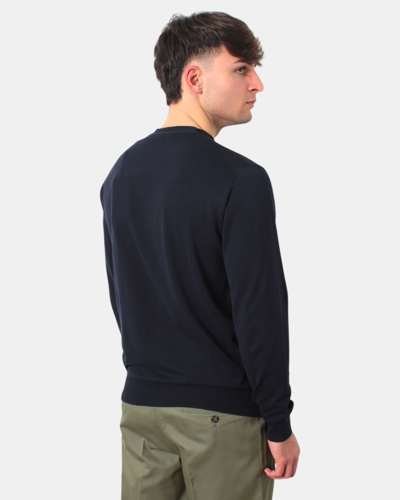 GIROCOLLO MANICA CORTA Blu Paolo Pecora