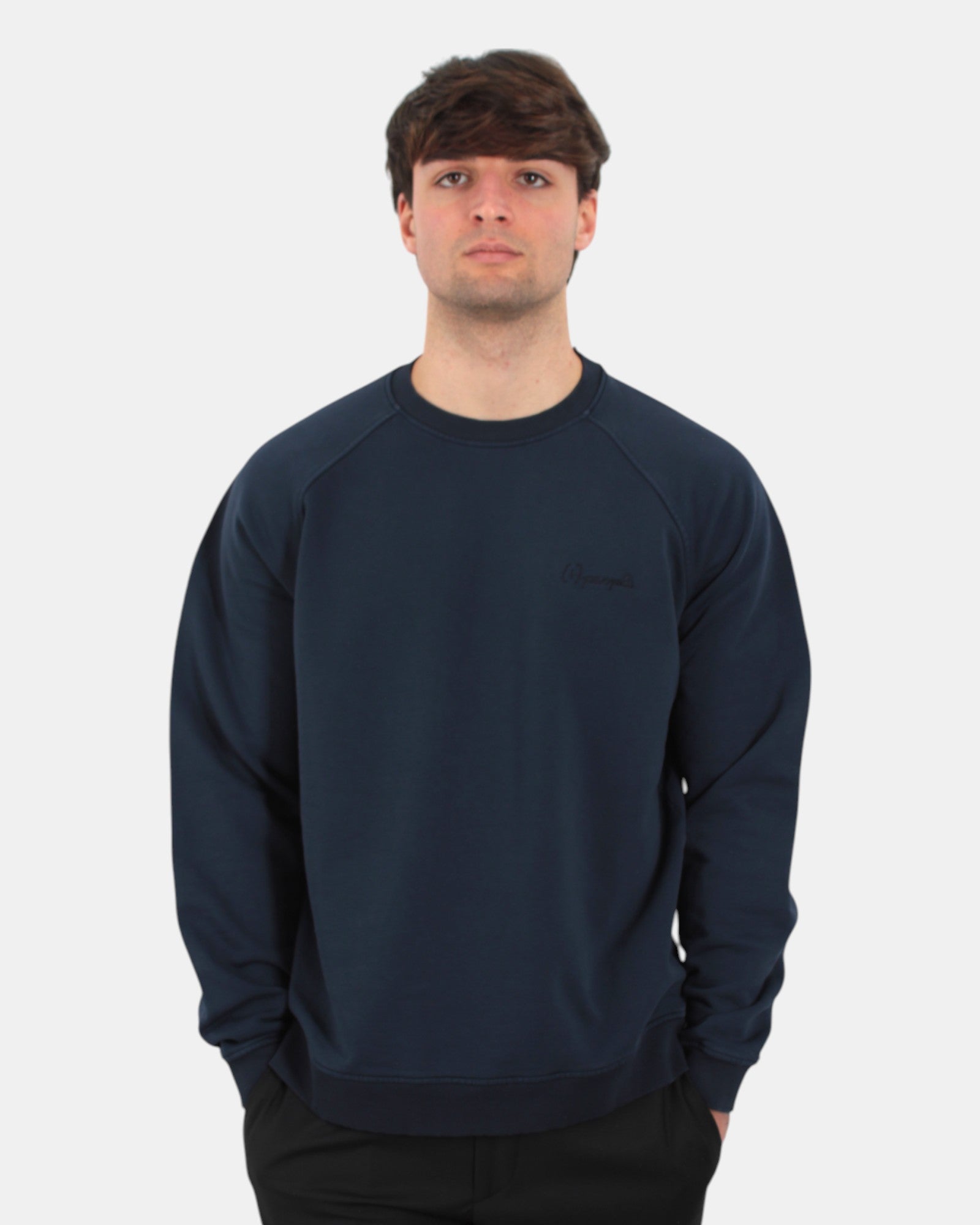 FELPE A GIROCOLLO Blu People