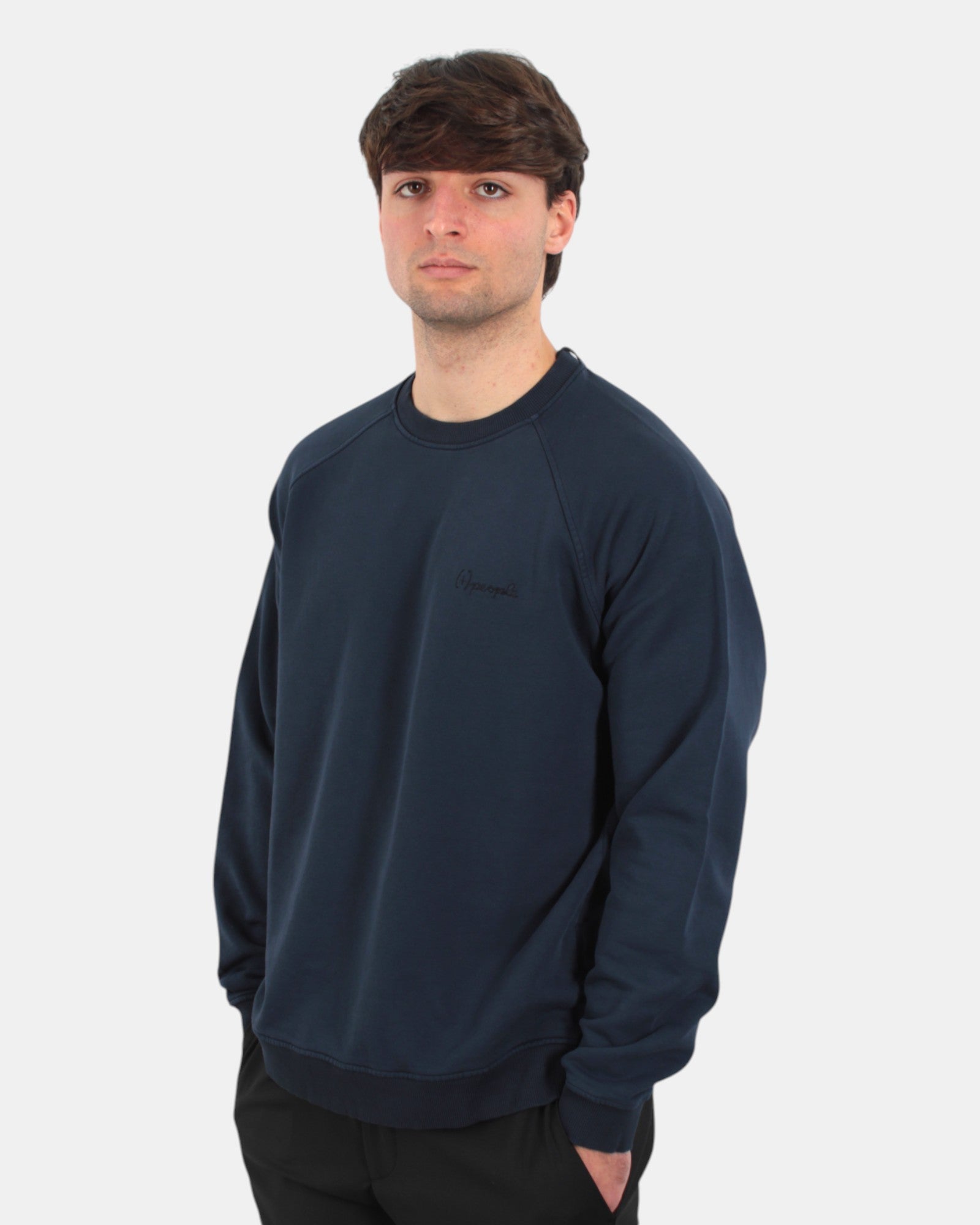 FELPE A GIROCOLLO Blu People