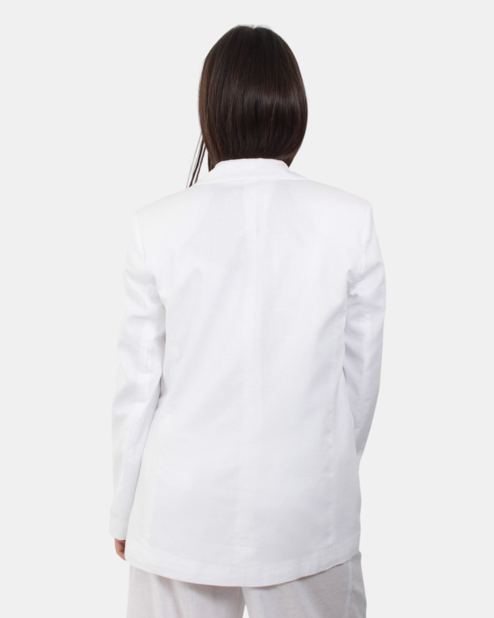 BLAZER MONOPETTO Bianco Jijil