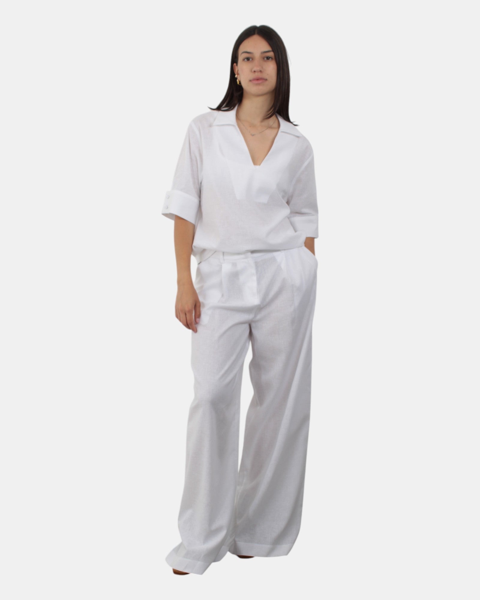 PANTALONI Bianco Jijil