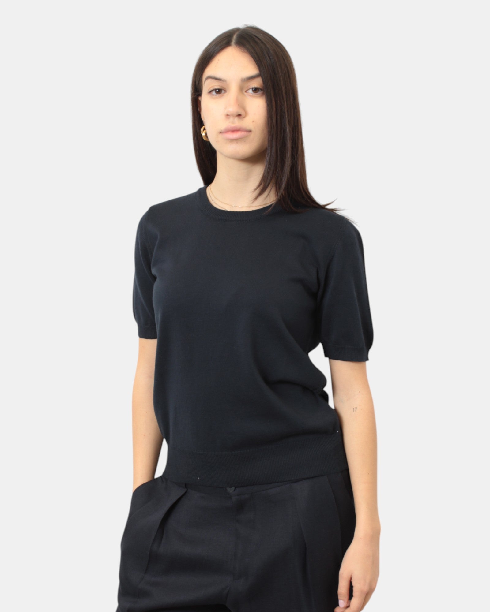 GIROCOLLO MANICA CORTA Blu Hekla & Co