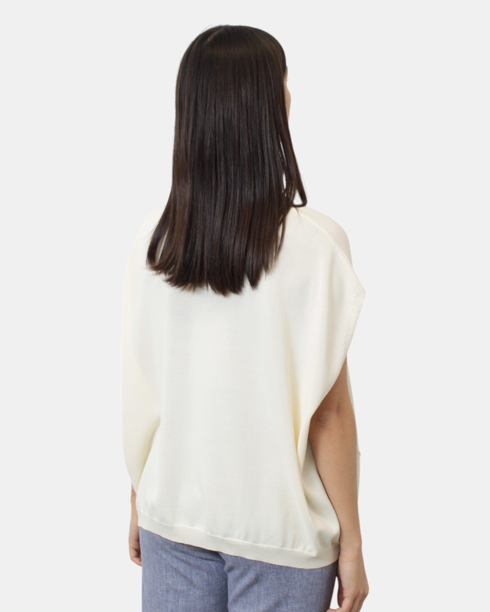 PONCHO Bianco Hekla & Co