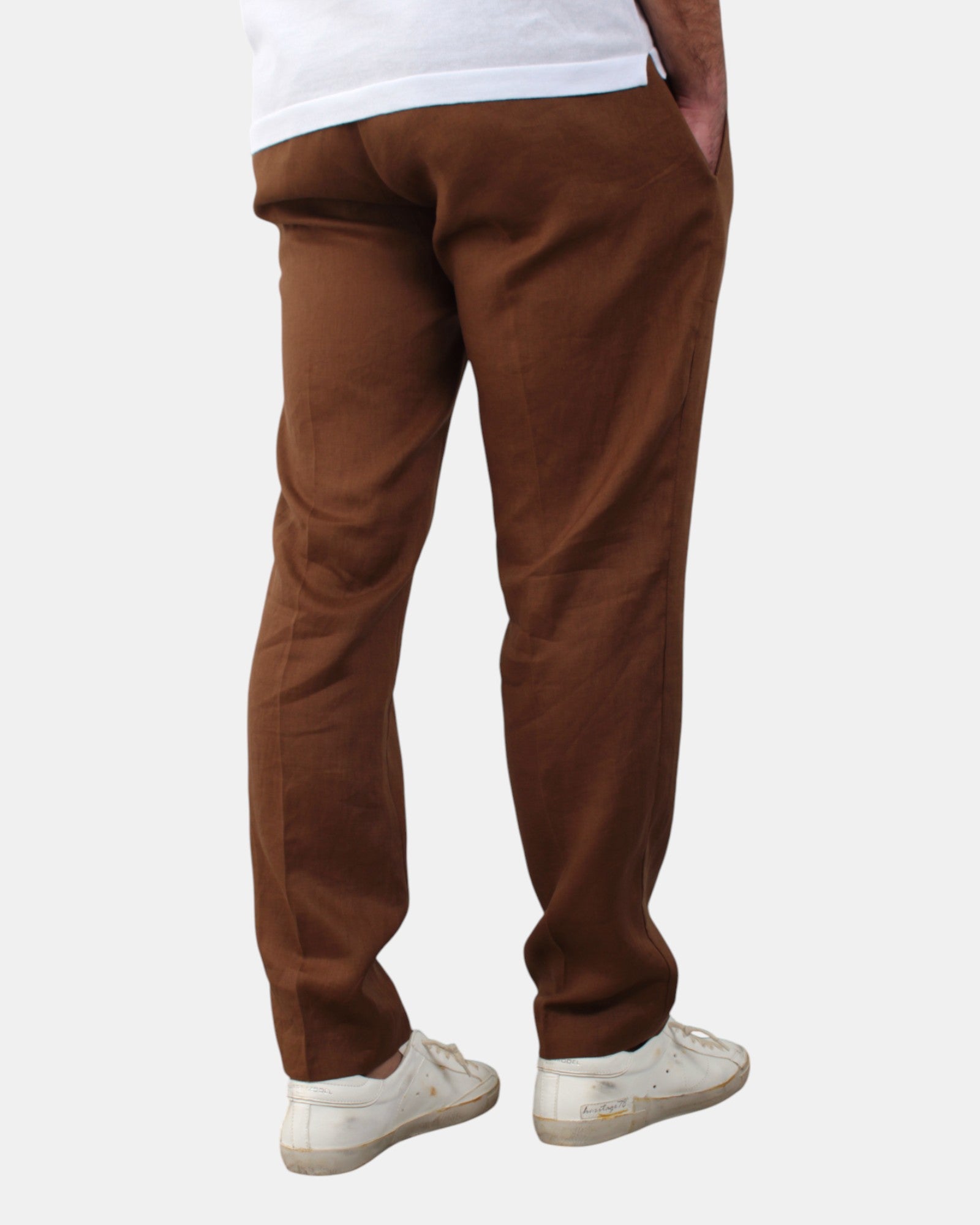 PANTALONI CON COULISSE Marrone Michele Carbone