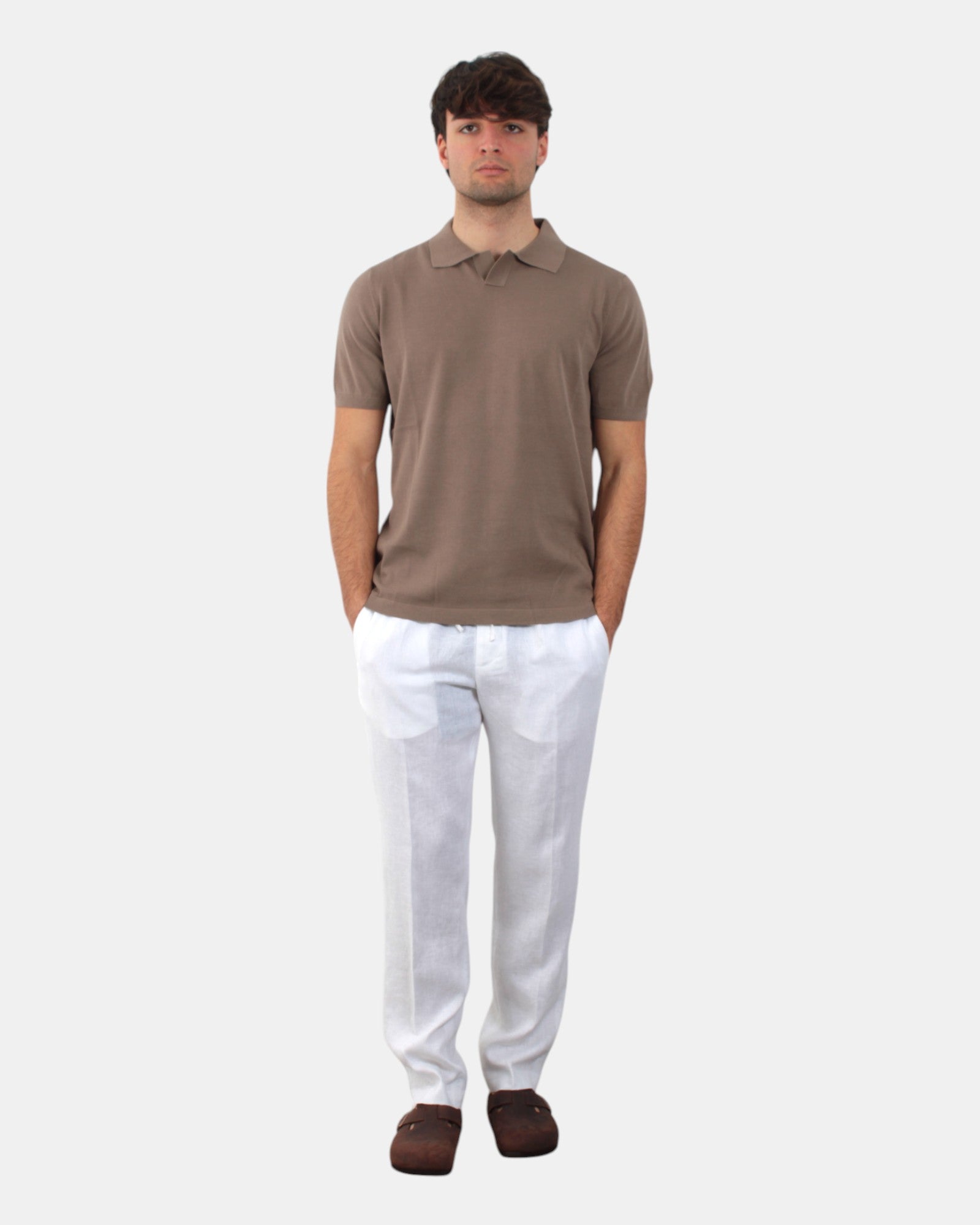 PANTALONI CON COULISSE Bianco Michele Carbone