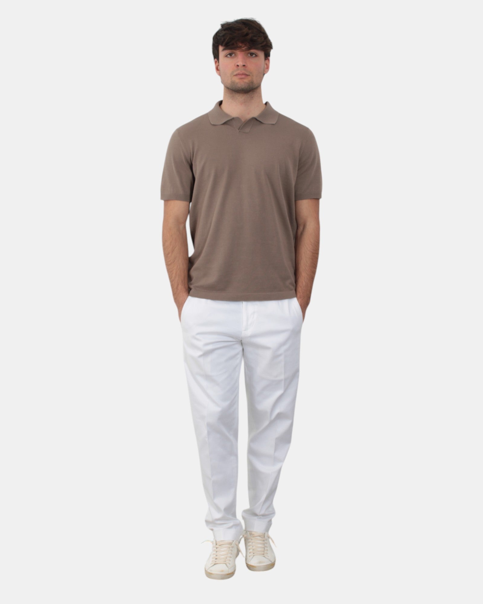 PANTALONI CARGO Bianco Michele Carbone