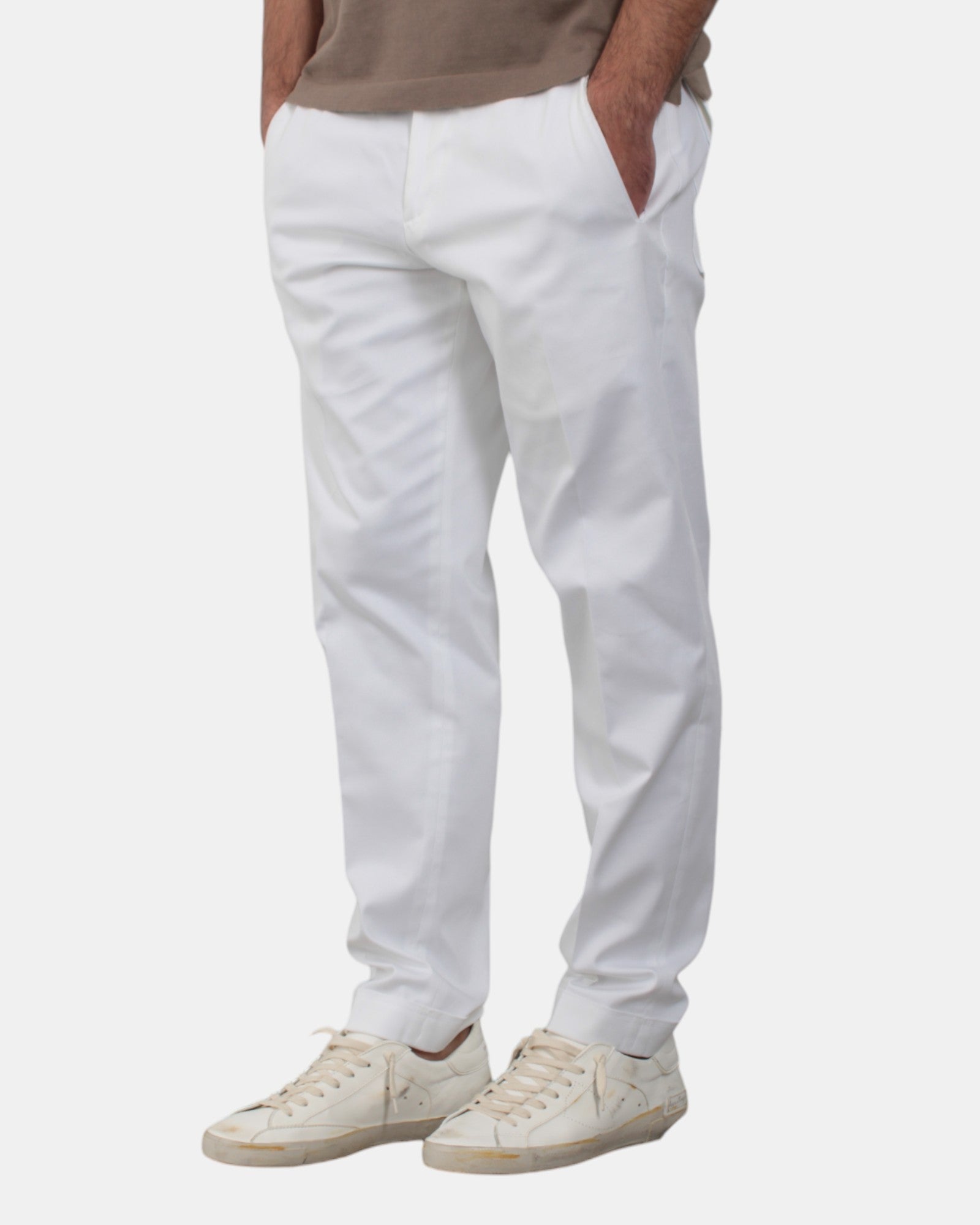 PANTALONI CARGO Bianco Michele Carbone