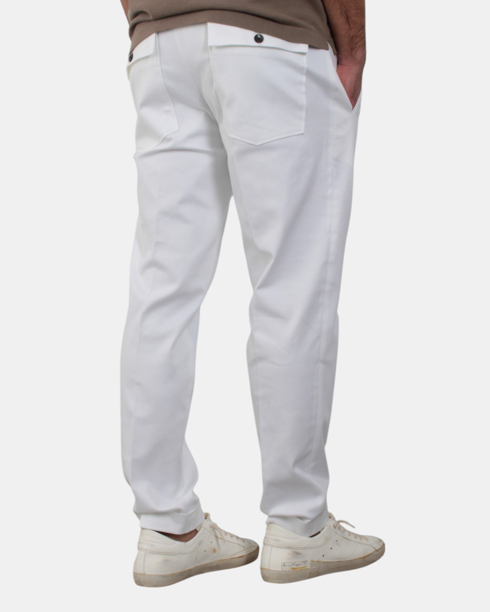 PANTALONI CARGO Bianco Michele Carbone