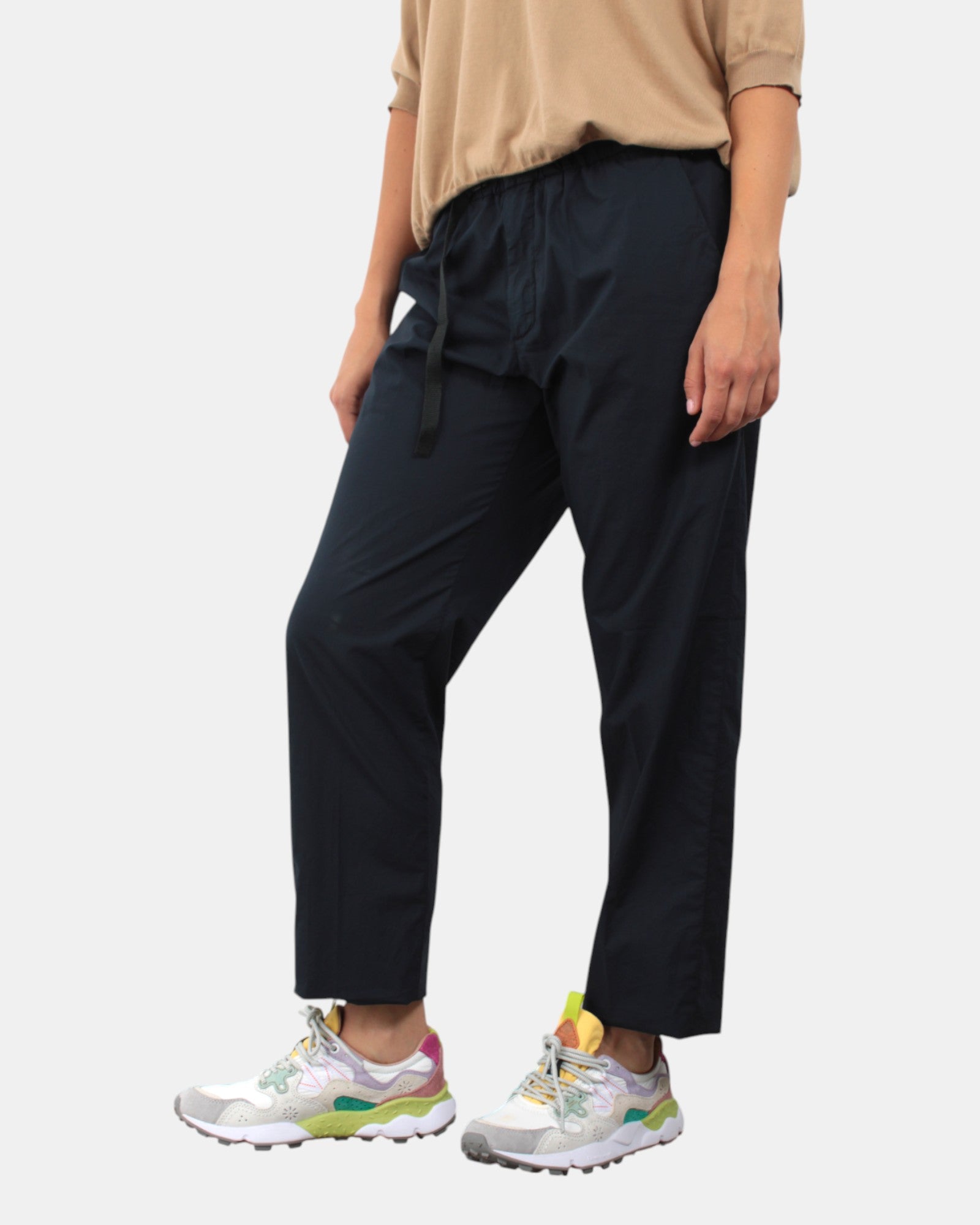 PANTALONI CON COULISSE Blu White Sand