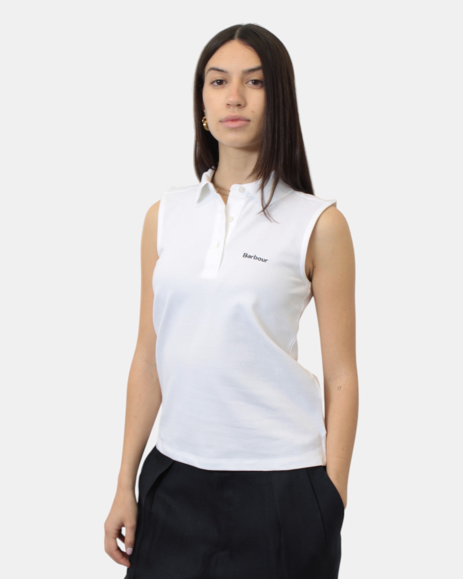 POLO A MANICA CORTA Bianco Barbour International