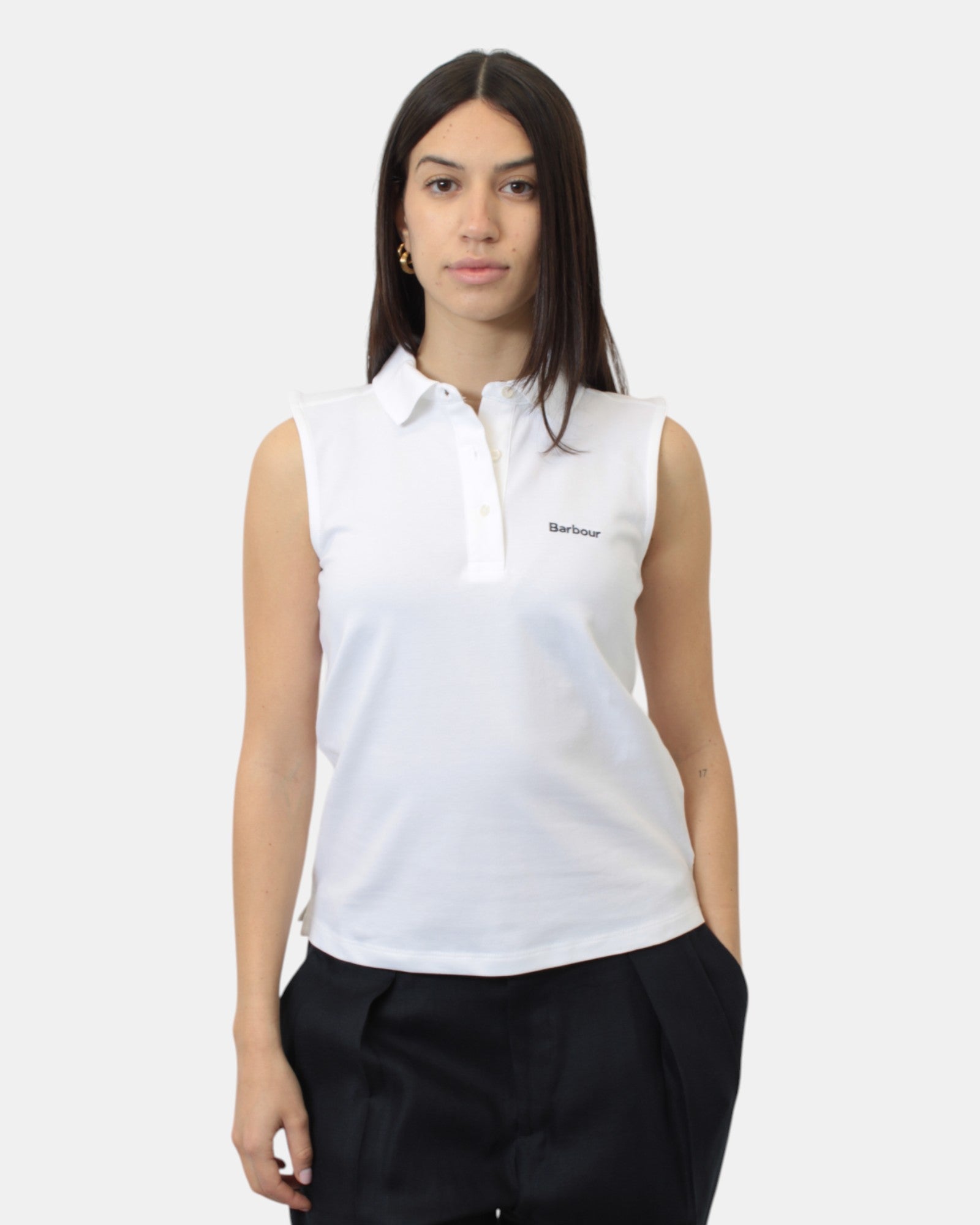 POLO A MANICA CORTA Bianco Barbour International