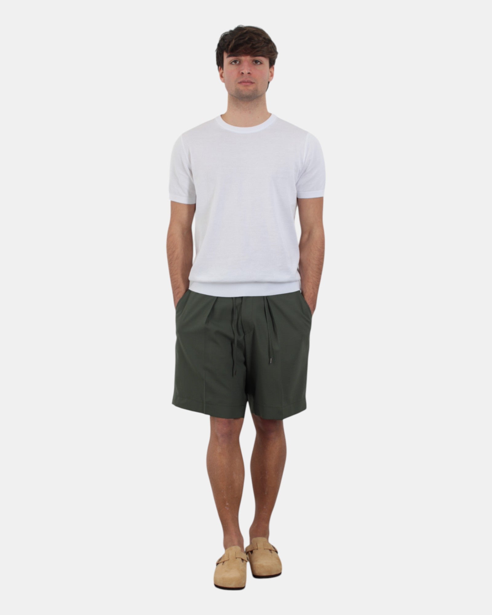 BERMUDA TASCA A FILO Verde Be.able