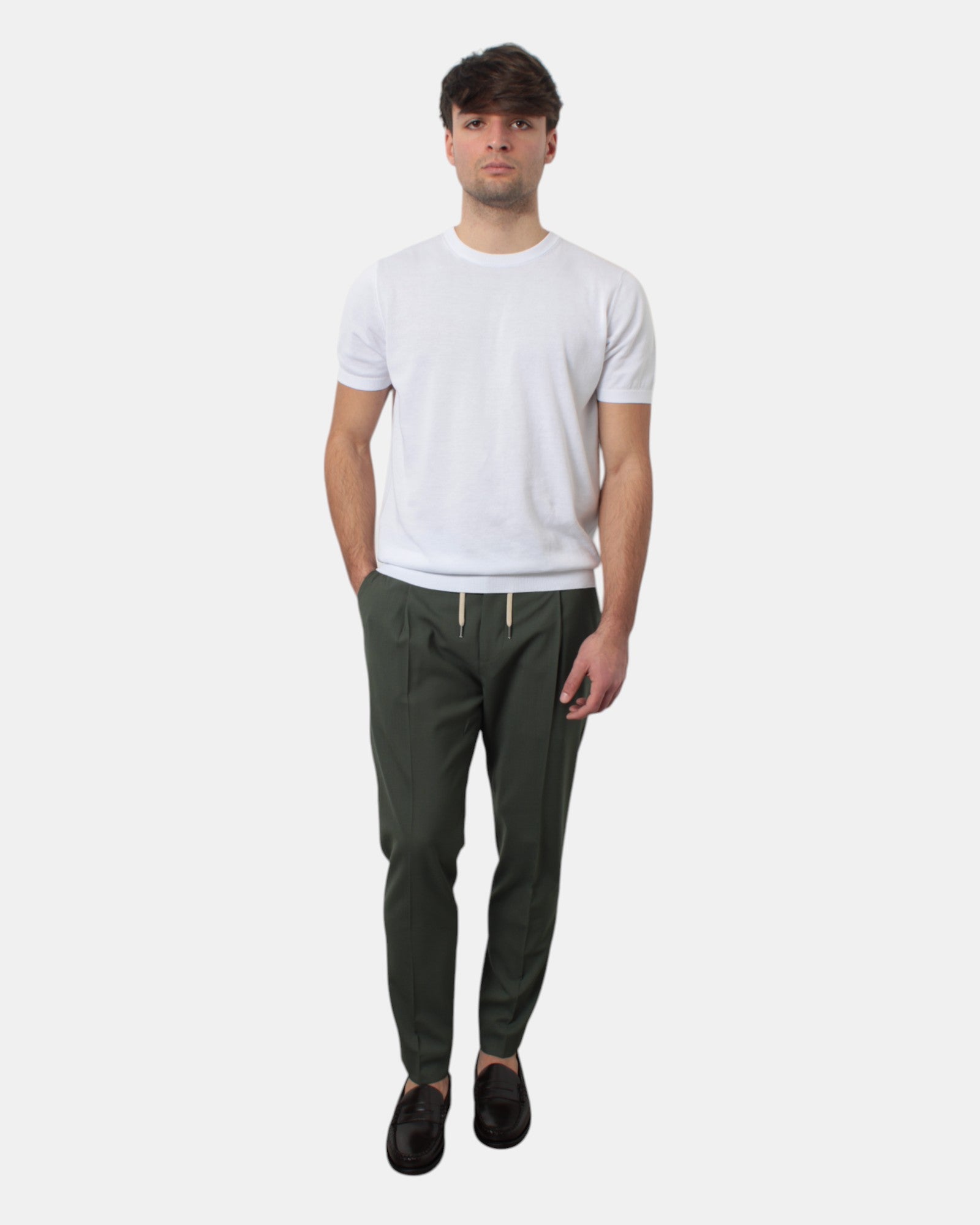 PANTALONI CON COULISSE Verde Be.able