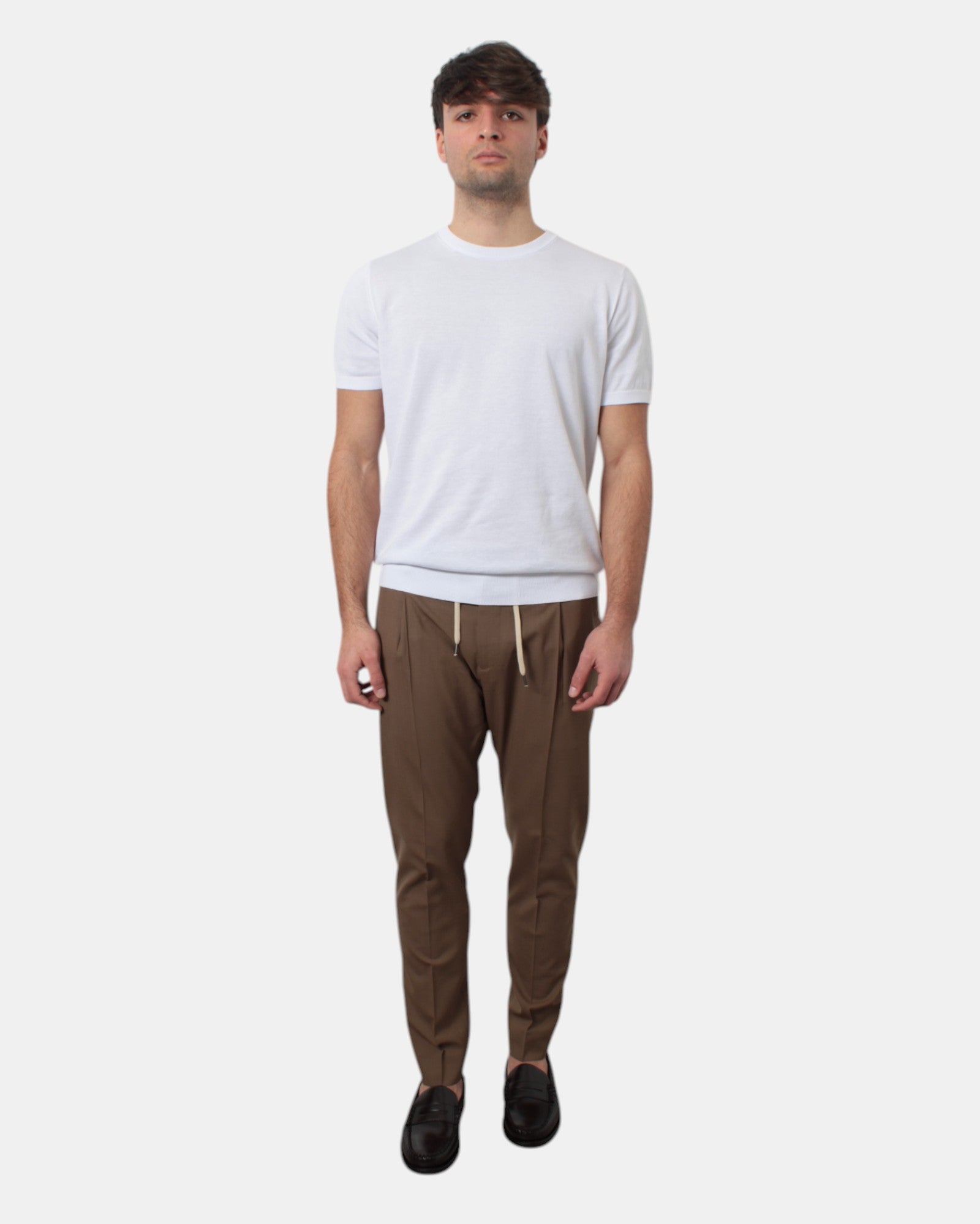 PANTALONI CON COULISSE Marrone Be.able