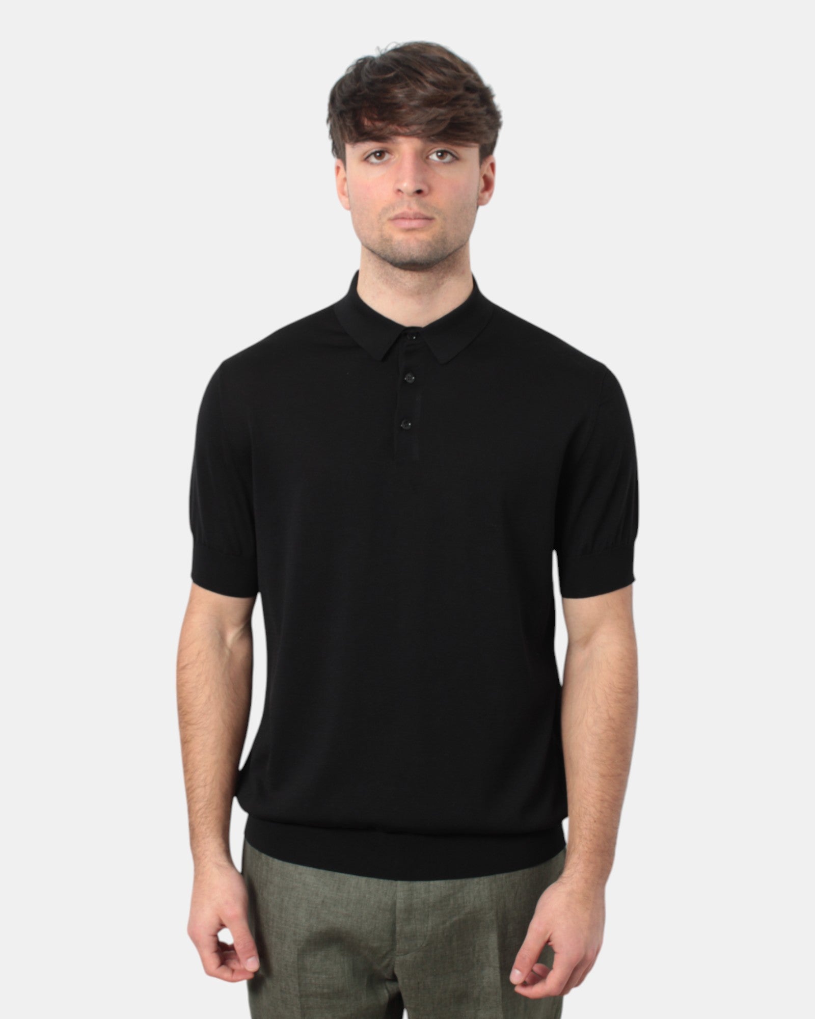 POLO A MANICA CORTA Nero Bellwood