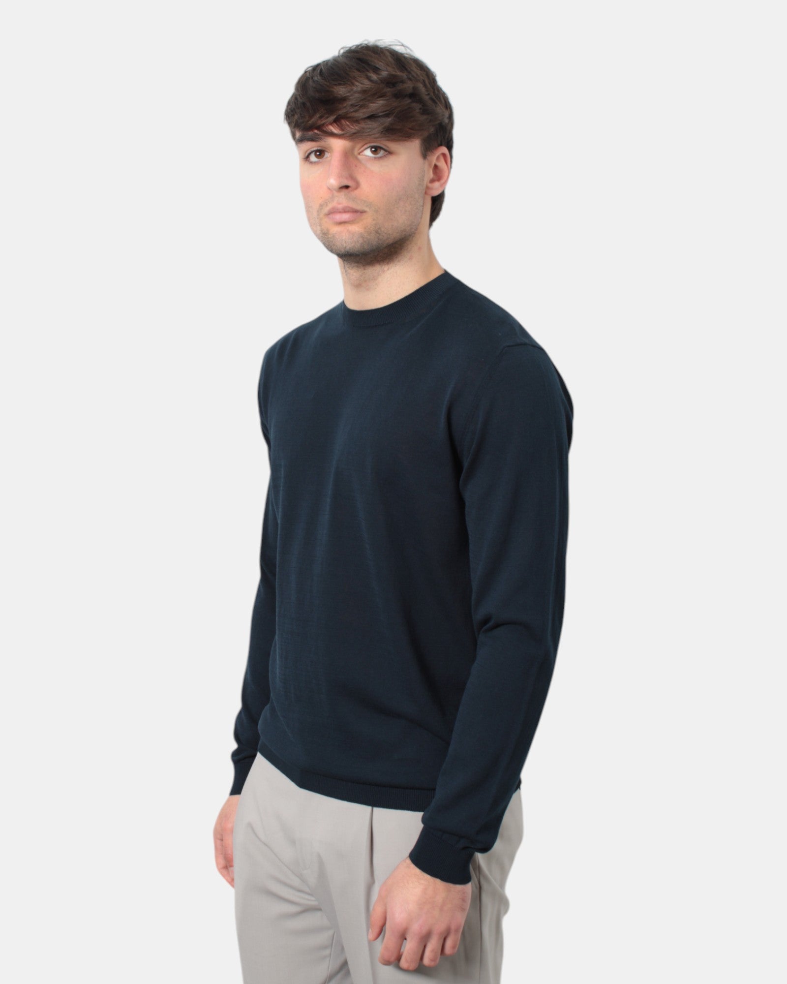 GIROCOLLO MANICA LUNGA Blu Bellwood