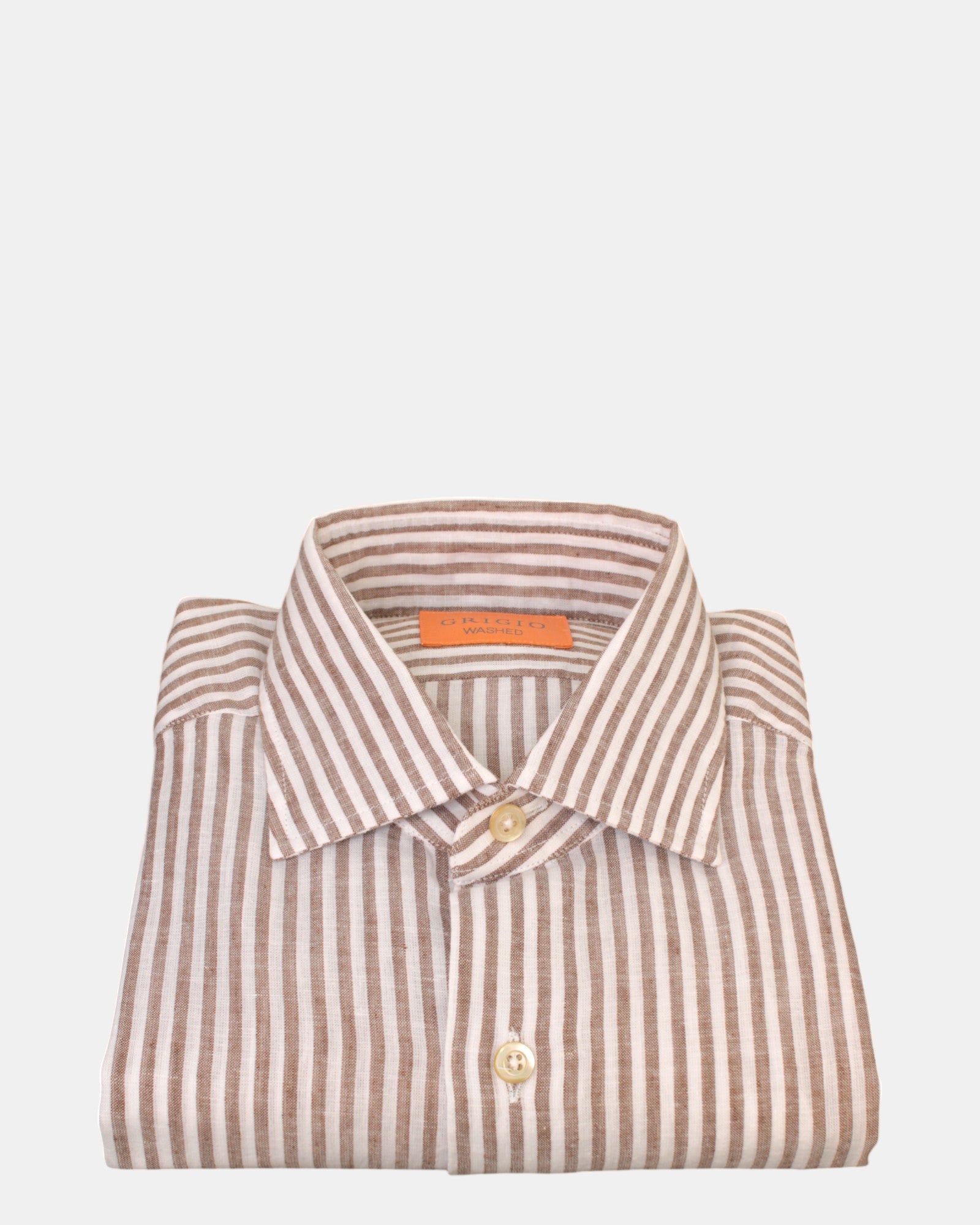 CAMICIE MANICA LUNGA Marrone Grigio