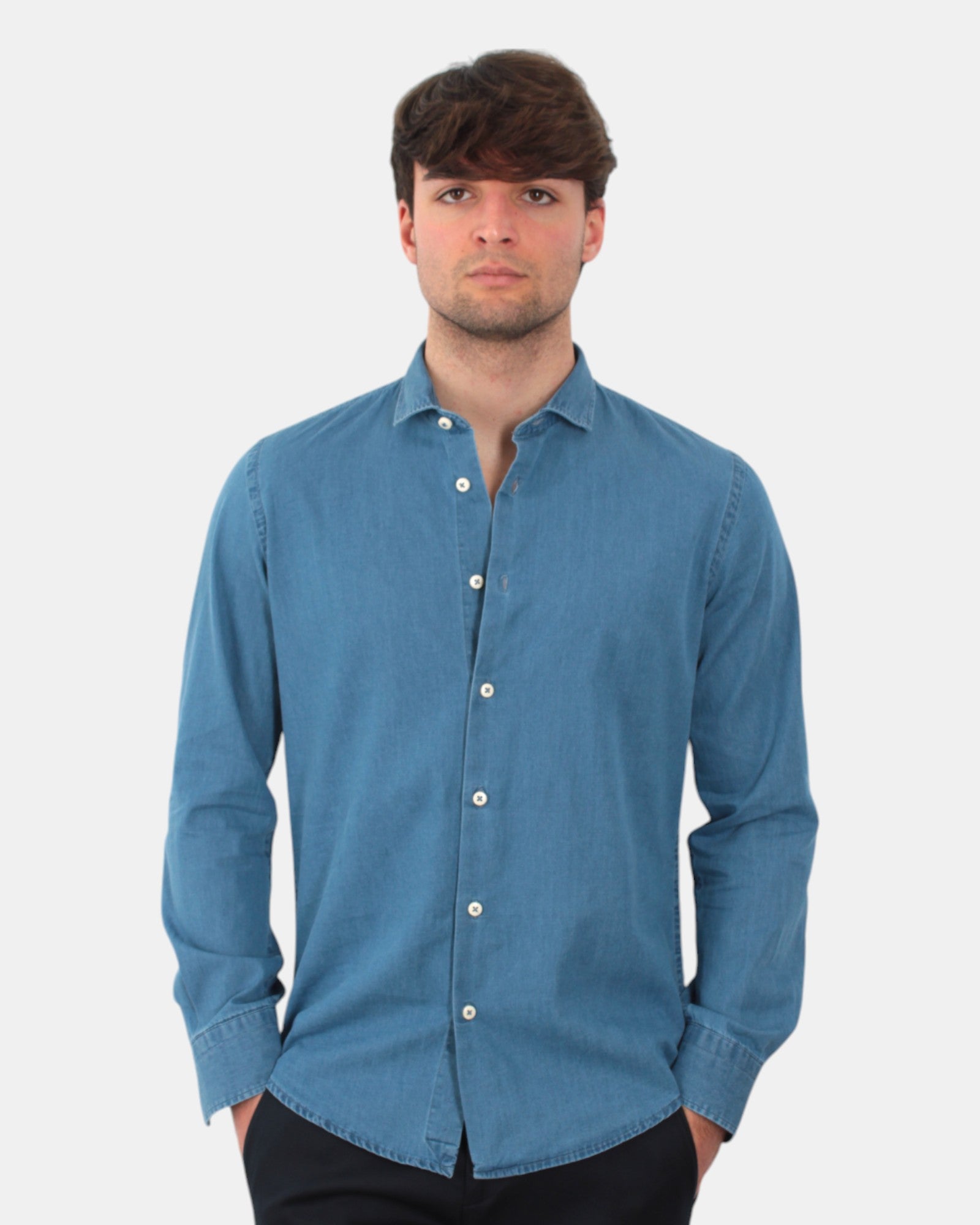 CAMICIE MANICA LUNGA Blu Out Fit