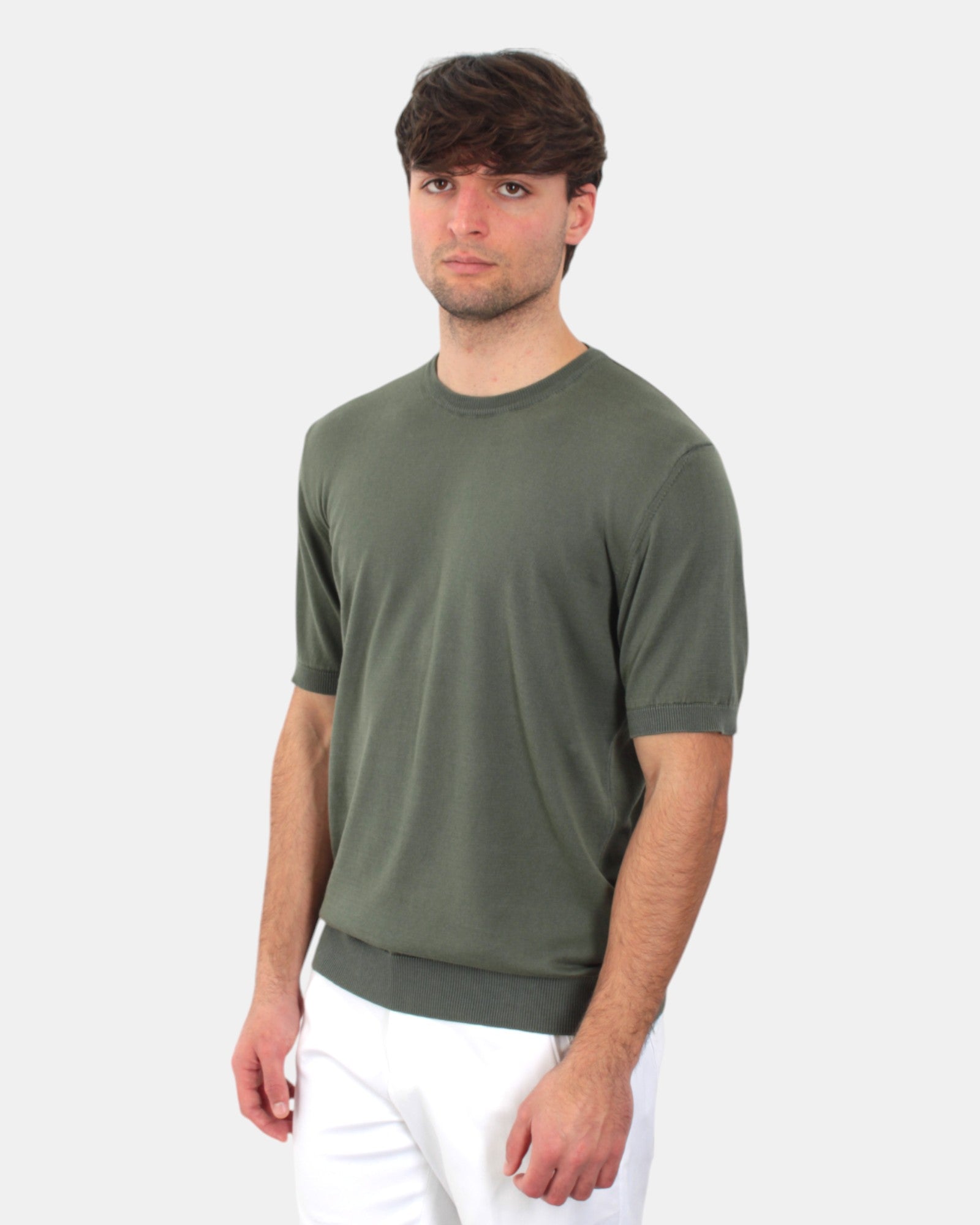 MAGLIE A GIROCOLLO Verde Out Fit