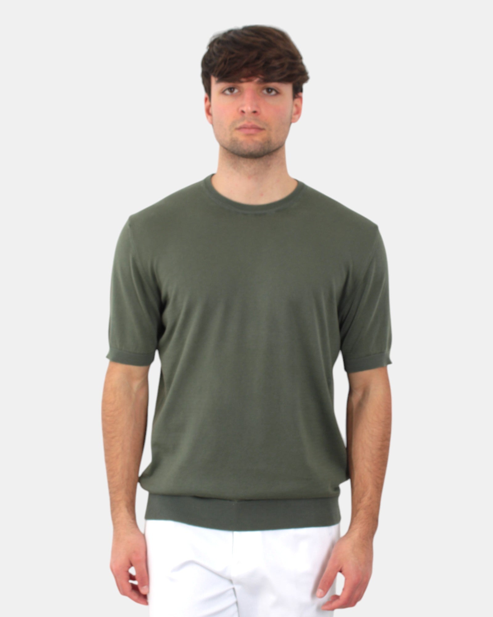 MAGLIE A GIROCOLLO Verde Out Fit
