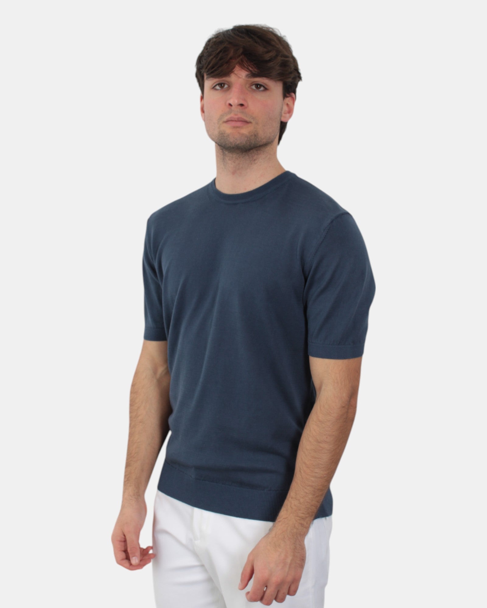 MAGLIE A GIROCOLLO Blu Out Fit