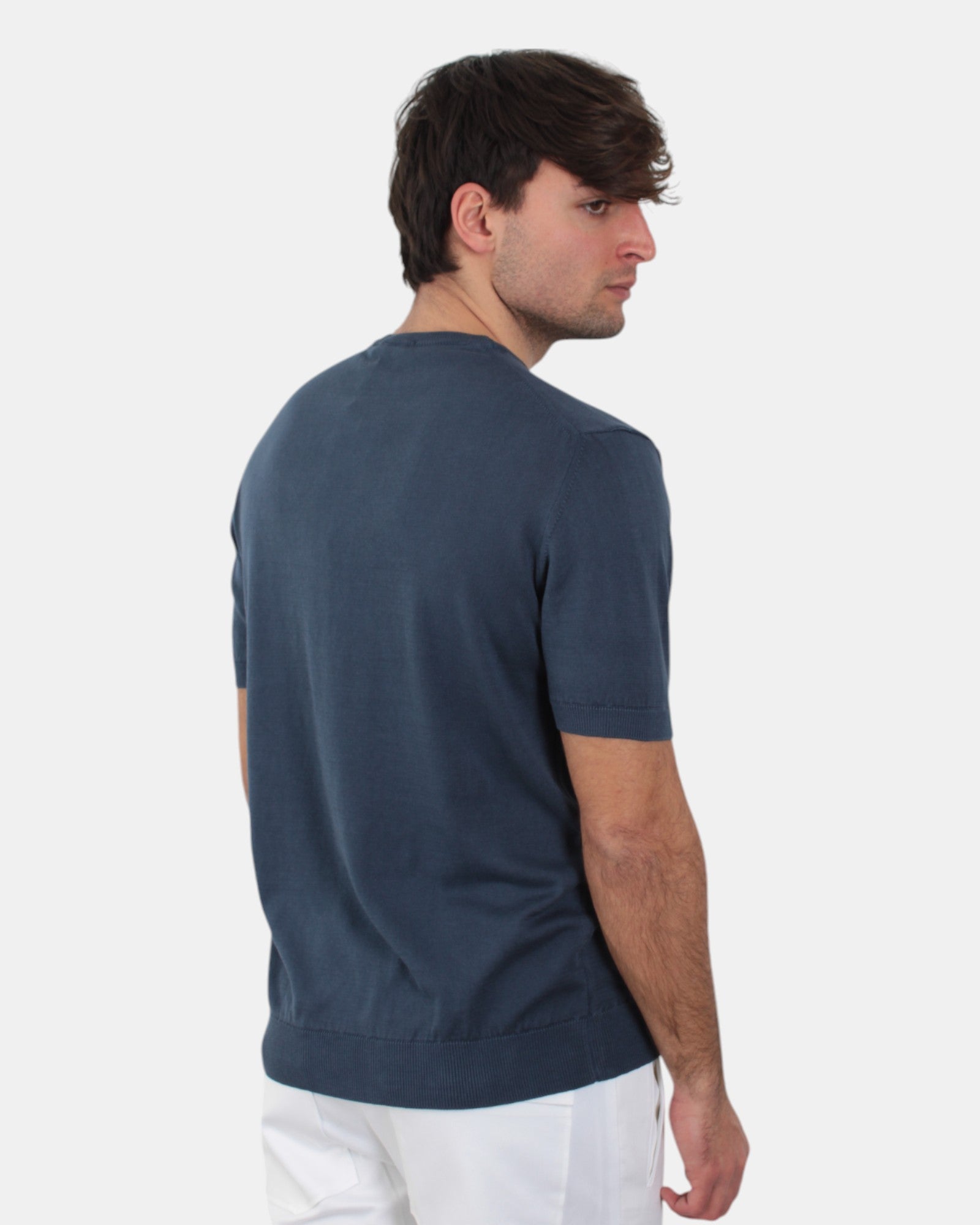 MAGLIE A GIROCOLLO Blu Out Fit